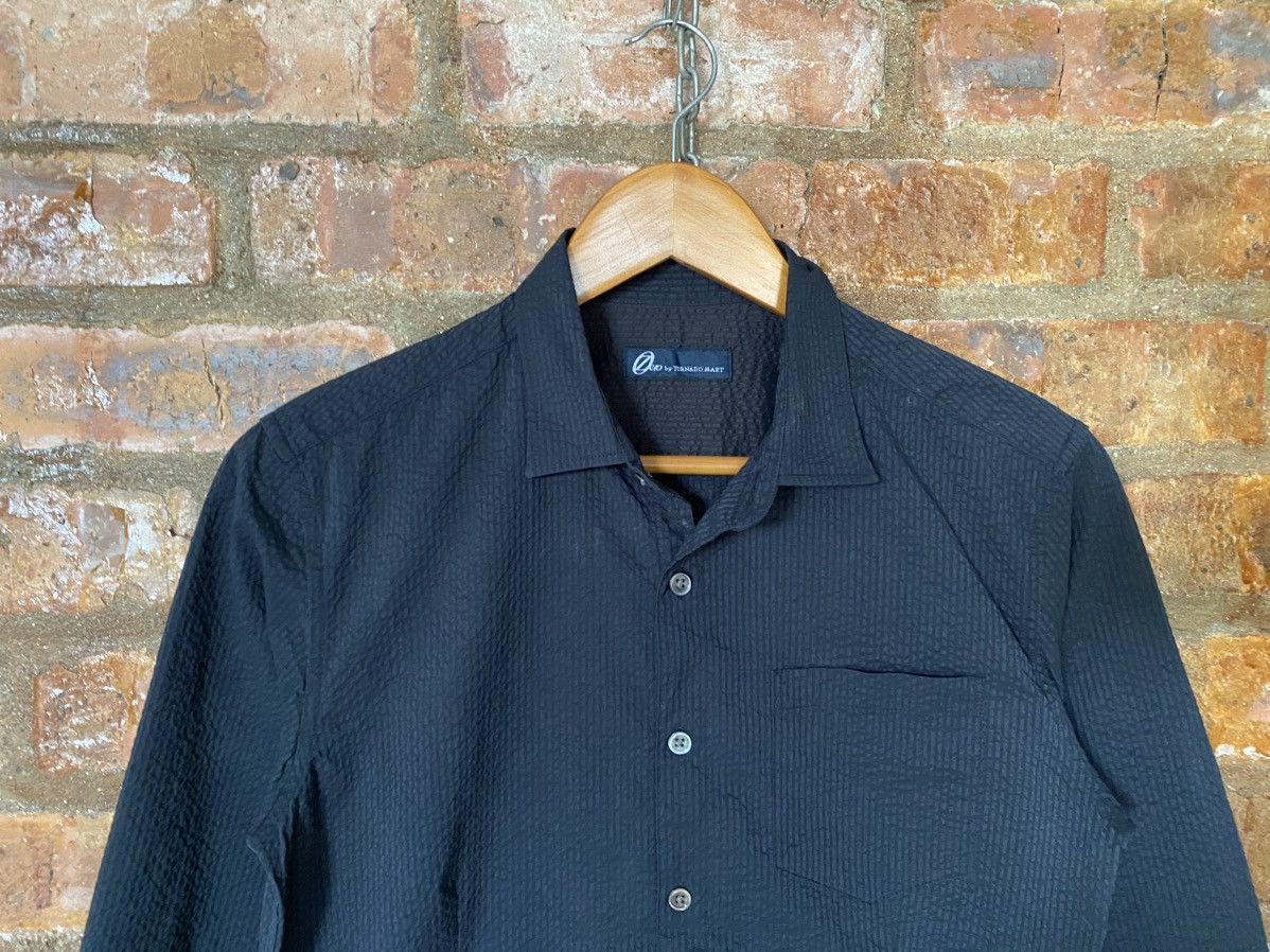 Tornado Mart Y2k Tornado Mart Black Wrinkle 3/4 sleeve polyester shirt Size US S / EU 44-46 / 1 - 3 Thumbnail