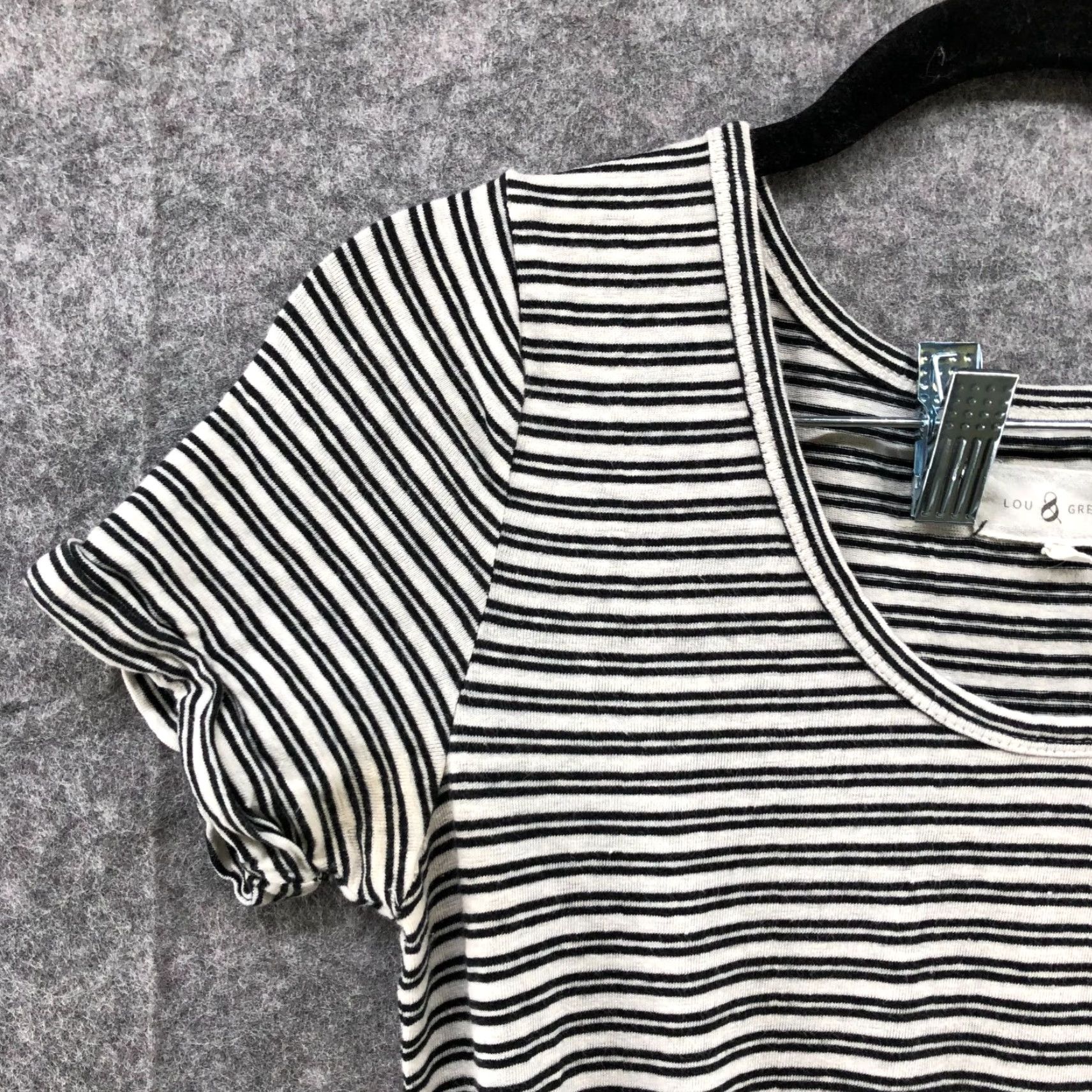 Lou & Grey Lou & Grey T Shirt Dress - Linen Cotton Striped Mini A-Line XS Women’s Short Sleeve, Multicolor Size XS / US 0-2 / IT 36-38 - 5 Thumbnail