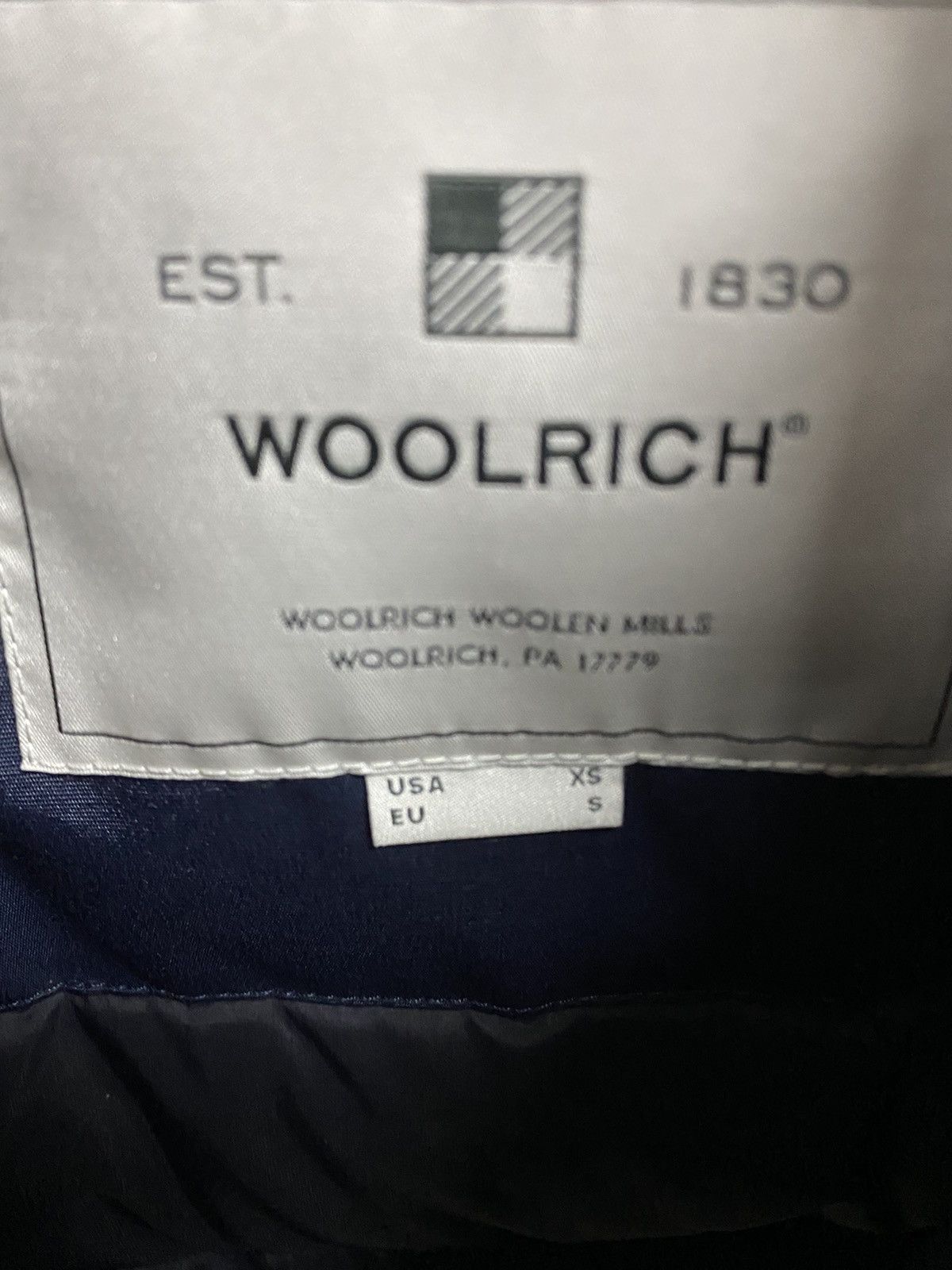 Other Woolrich Melton Down Jacket, size S, blue, new with tags. Size US S / EU 44-46 / 1 - 10 Thumbnail