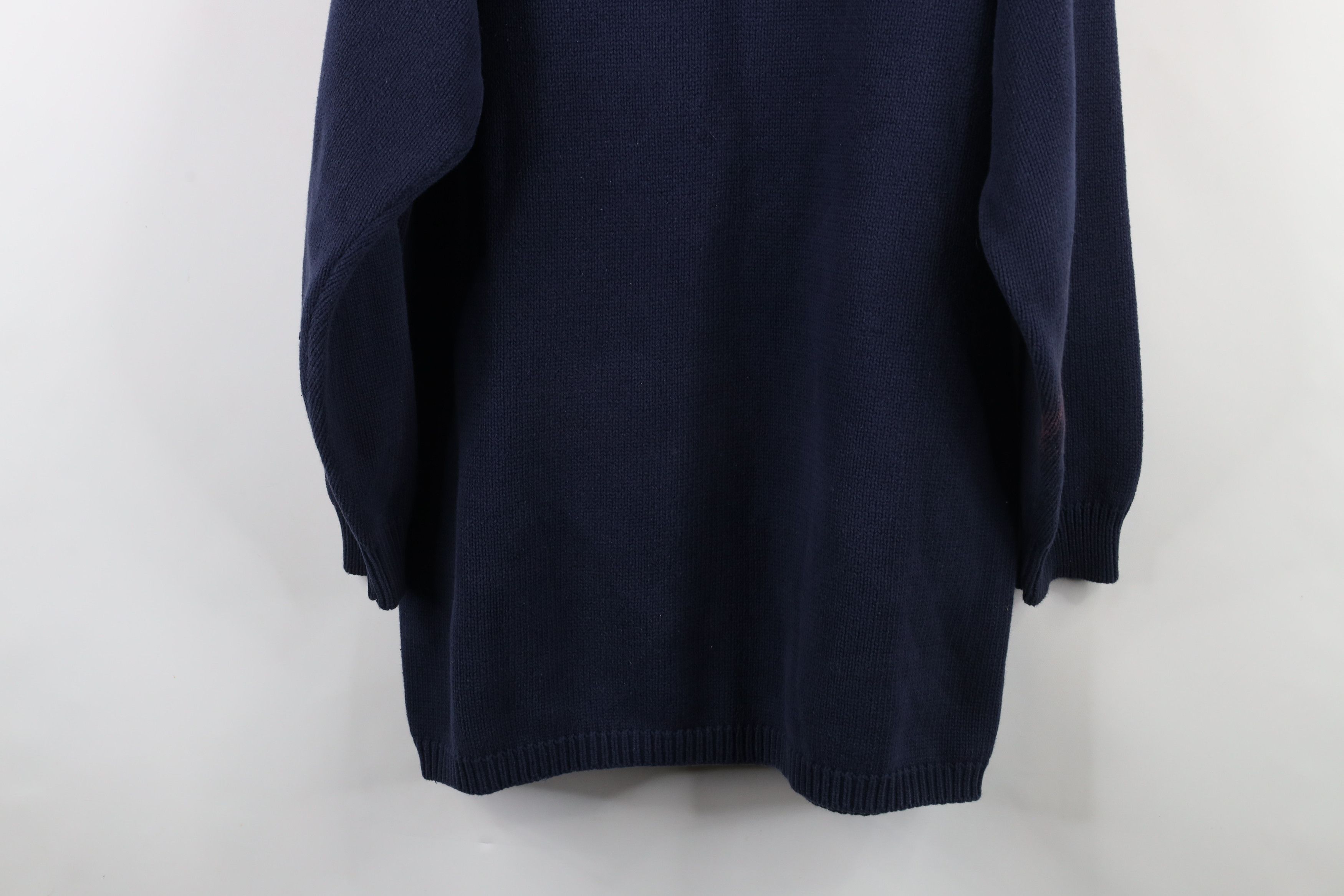 Vintage Vintage 90s Horse Equestrian Polo Turtleneck Tunic Sweater Size XL / US 12-14 / IT 48-50 - 13 Thumbnail