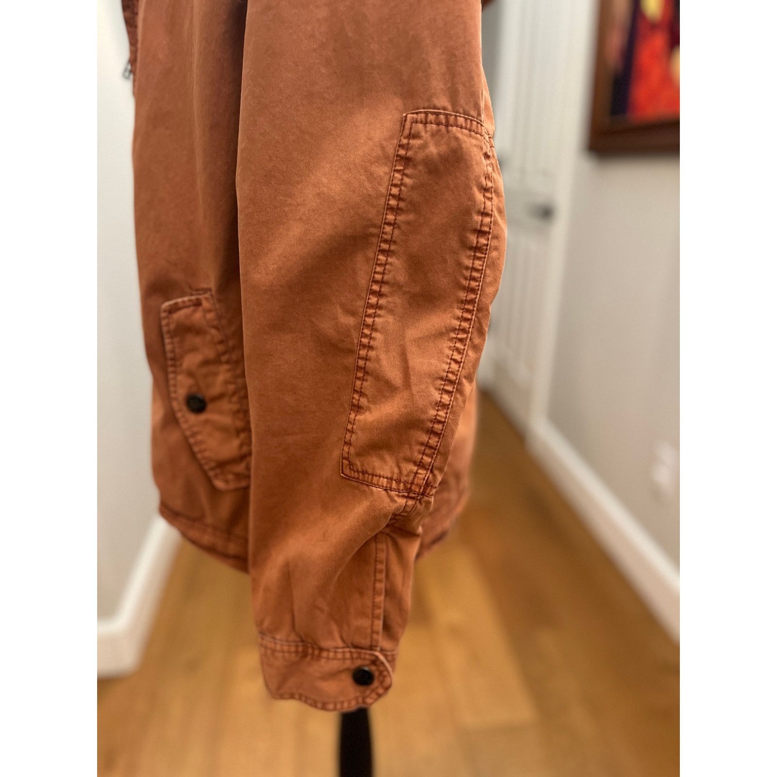 Vintage Mantaray UK Burnt Orange Hooded Utility Jacket Men’s Medium Size US M / EU 48-50 / 2 - 8 Thumbnail