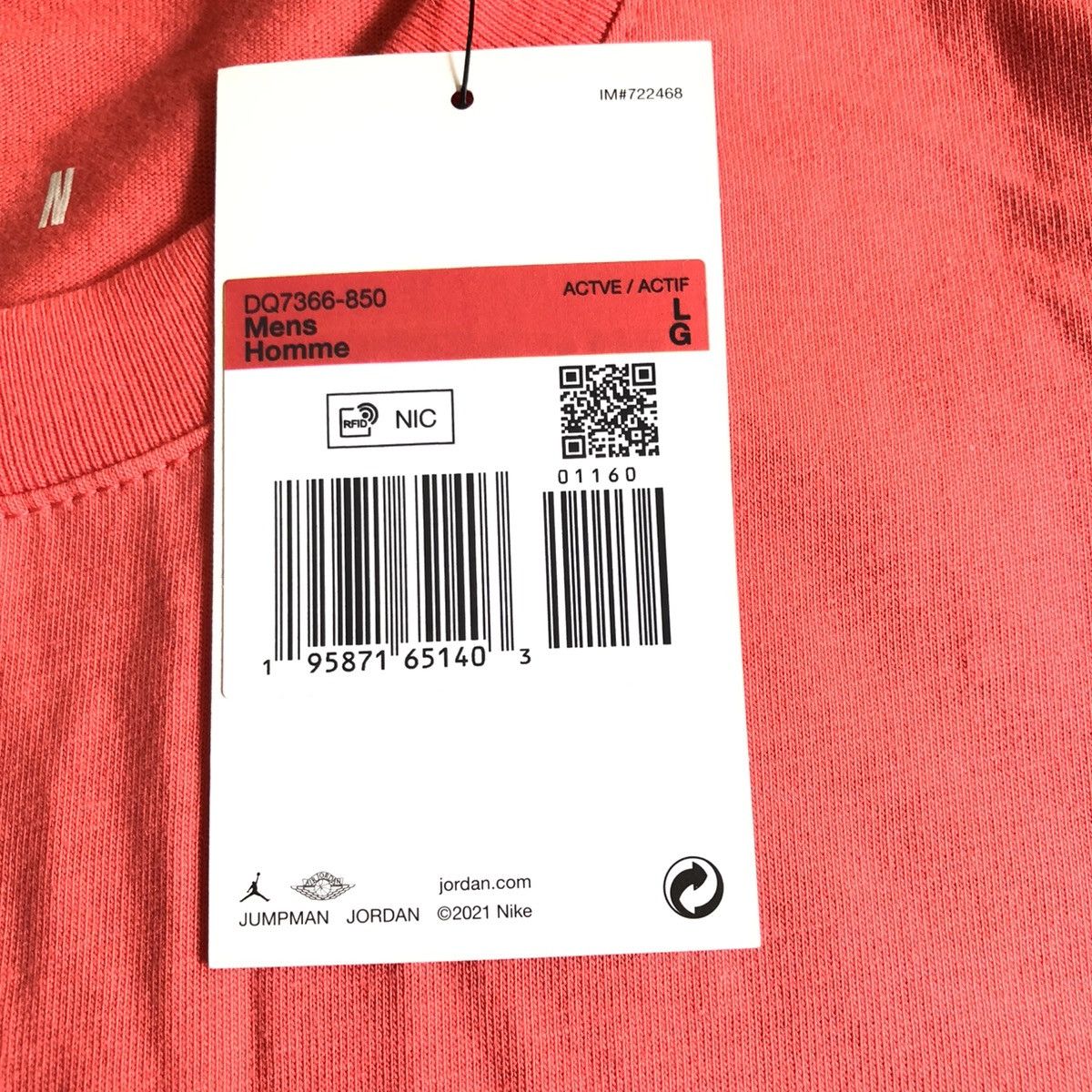 Other Air Jordan Big Logo Emblazoned Tee Size US L / EU 52-54 / 3 - 3 Thumbnail