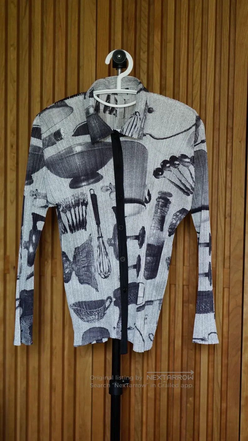 Issey Miyake Issey Miyake Cabinet Gray Cardigan Size L / US 10 / IT 46 - 2 Thumbnail