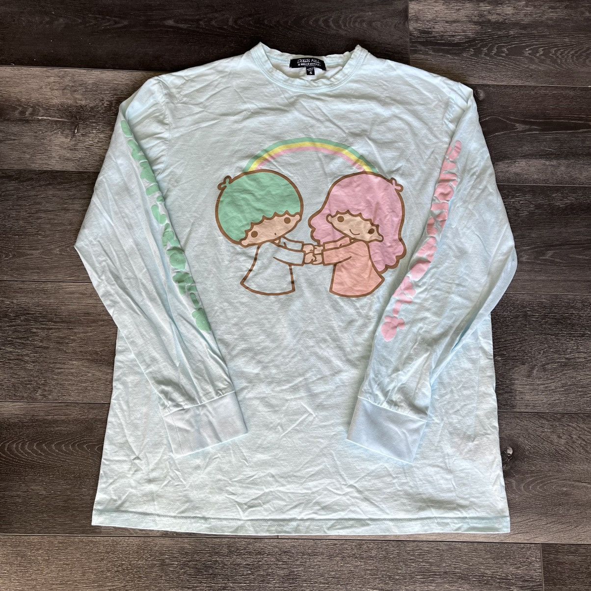 Japanese Brand × Vintage Dolls Kill x Hello Kitty Little Star Twins Longsleeve Tee Size US S / EU 44-46 / 1 - 1 Thumbnail