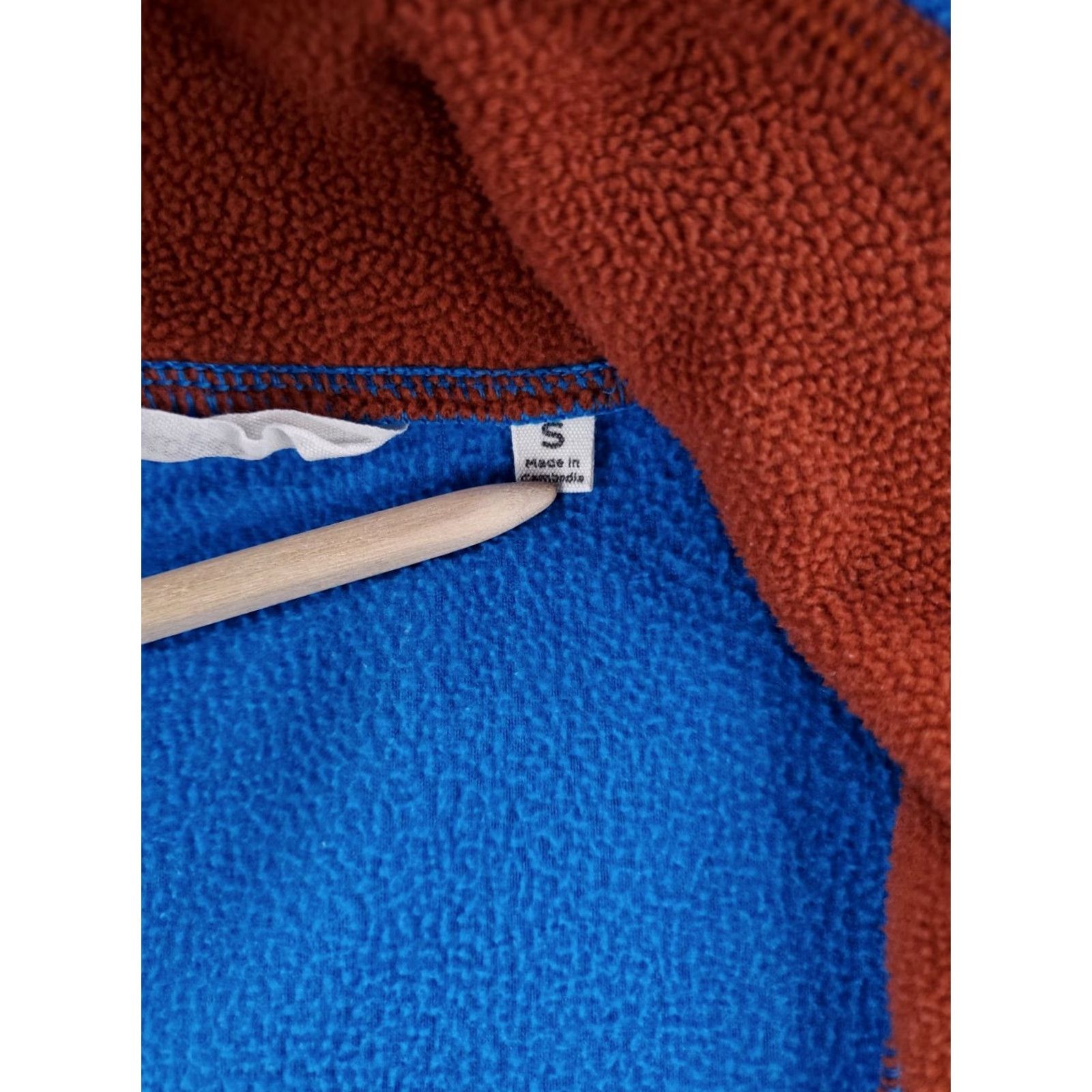 Cotopaxi Cotopaxi 1/4 Zip Fleece Pullover Shirt Long Sleeve Mens S Multicolor Blue Orange Shirt Size US S / EU 44-46 / 1 - 4 Thumbnail