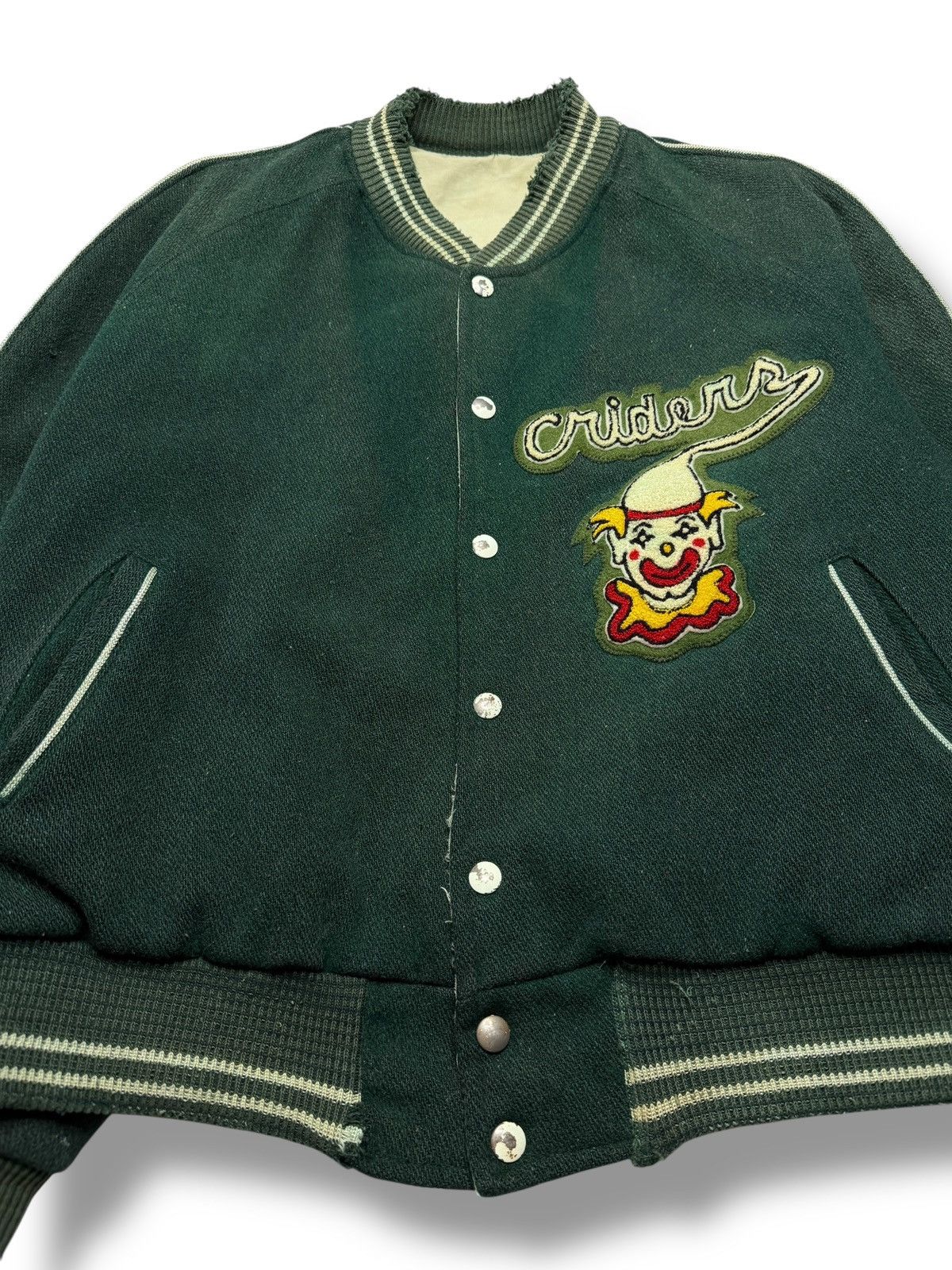 Vintage Vintage 1950’s Wool Criders Clowns Varsity Letterman Jacket Size US L / EU 52-54 / 3 - 7 Thumbnail