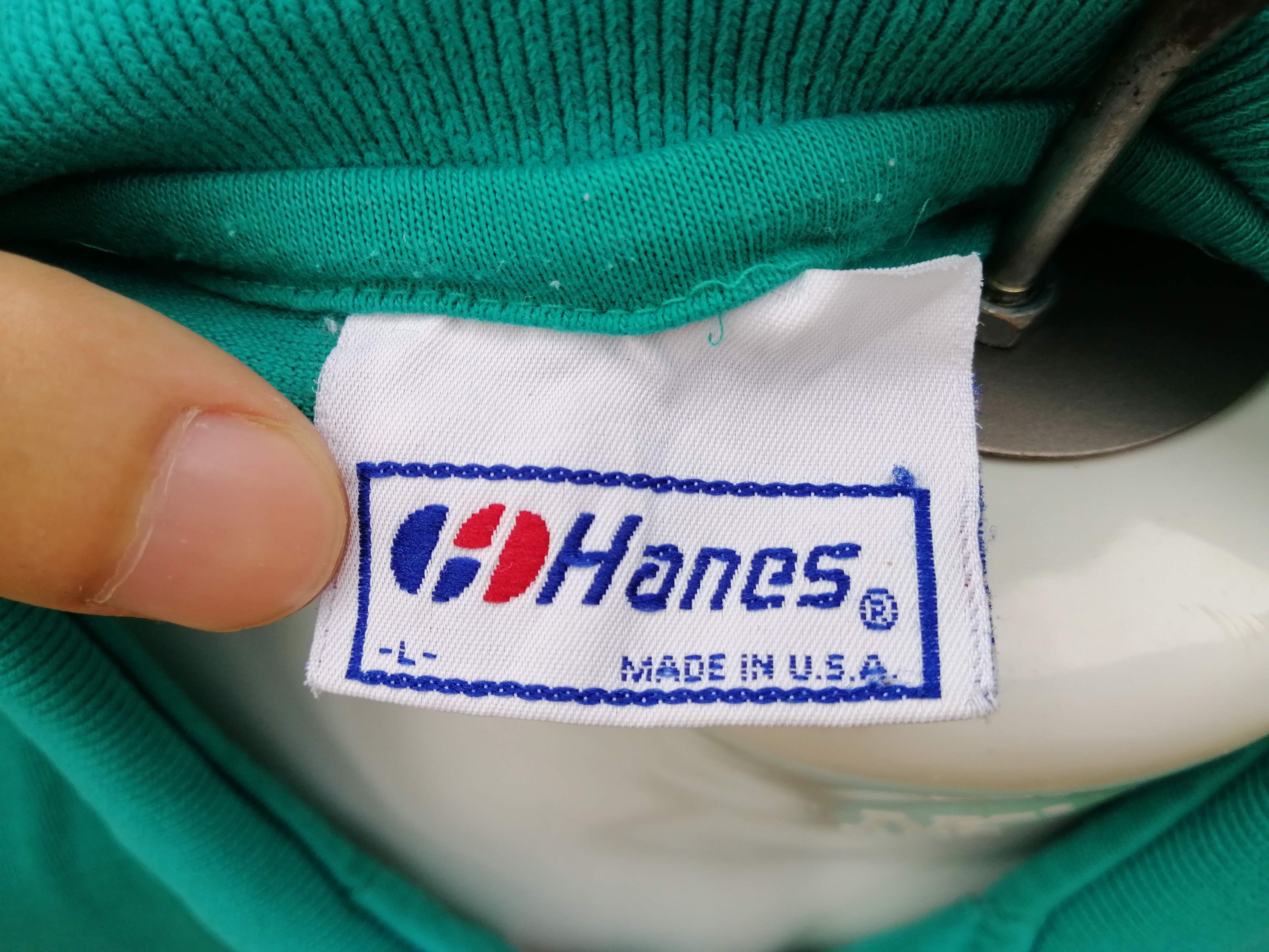 Hanes hanes 80s 90s vintage t Shirt 5050 collared single stitch Size US M / EU 48-50 / 2 - 4 Thumbnail