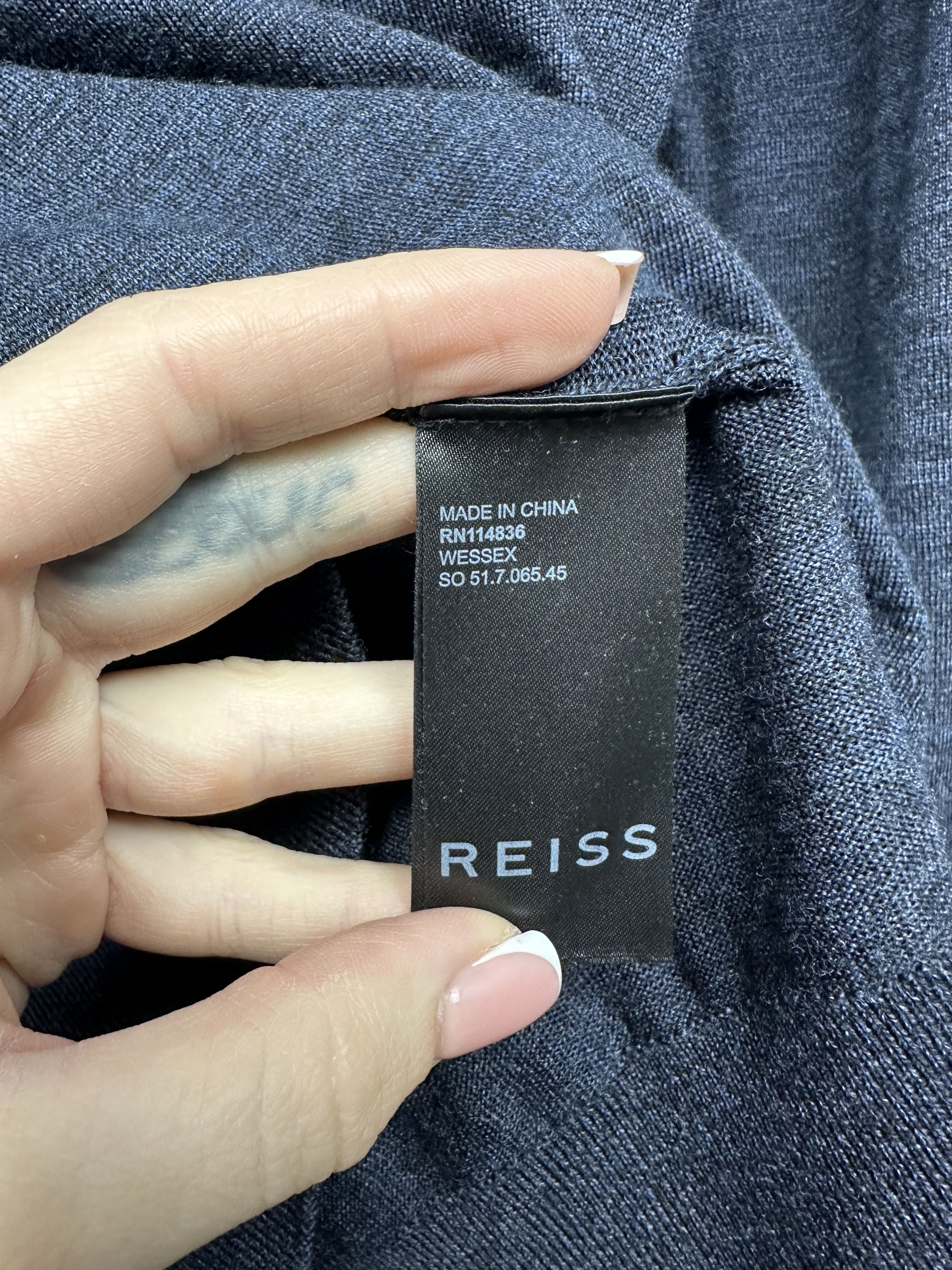 Reiss Reiss Mens Merino Wool Sweater Size US L / EU 52-54 / 3 - 4 Thumbnail