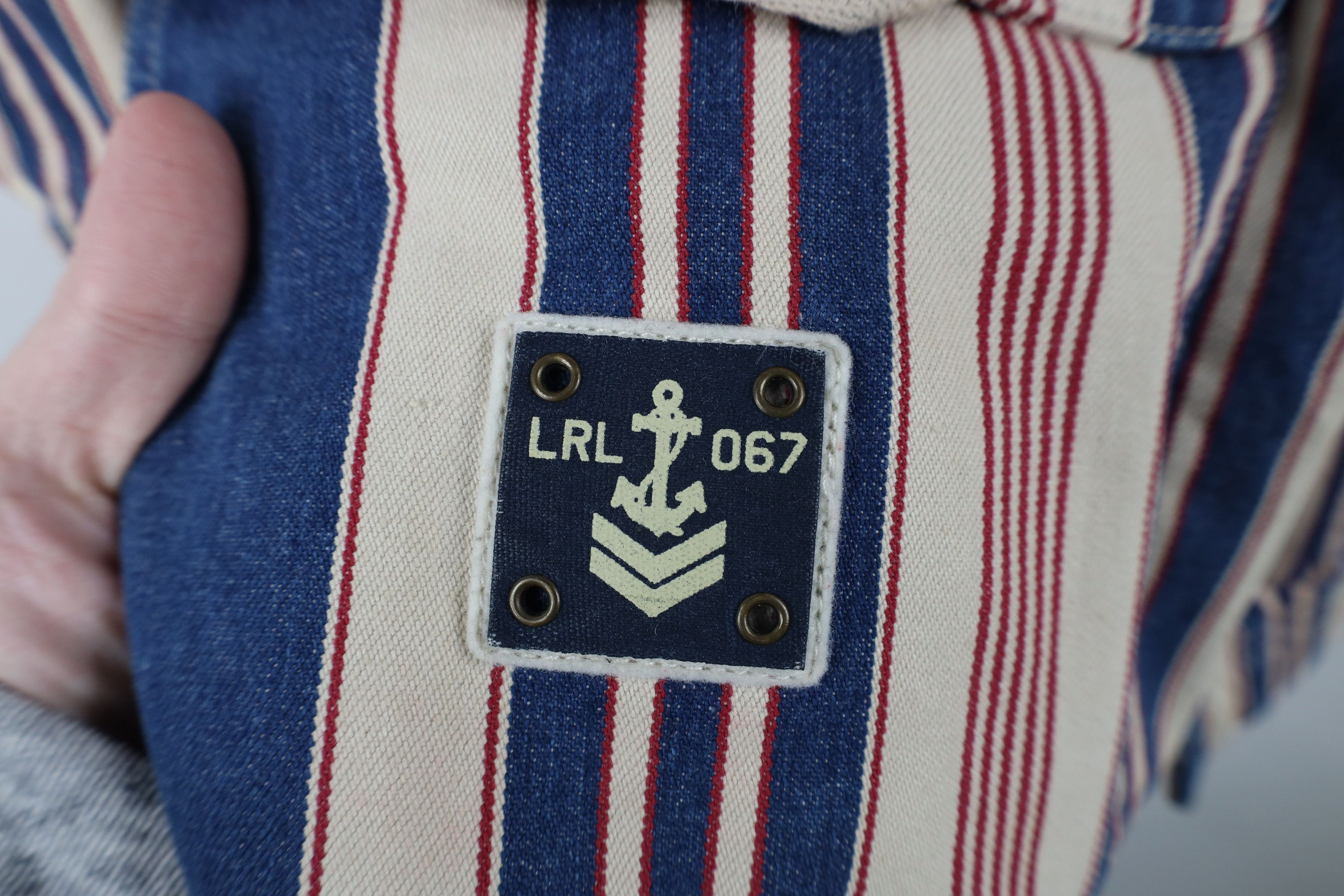 Ralph Lauren × Vintage Vintage 90s Ralph Lauren Denim Naval Chore Barn Jacket Size M / US 6-8 / IT 42-44 - 4 Thumbnail