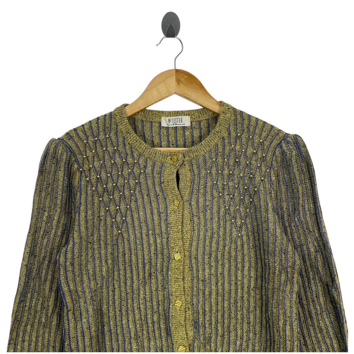 Japanese Brand × Vintage Vintage McSister Japan Patterned Knitwear Cardigan Sweater Size S / US 4 / IT 40 - 2 Thumbnail