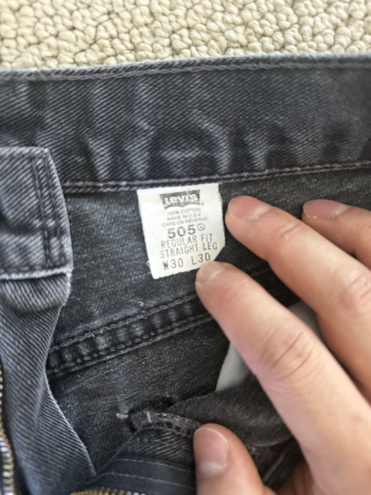 Levi's Vintage Clothing Vintage Levis 505 Dark Wash Size US 29 - 2 Thumbnail