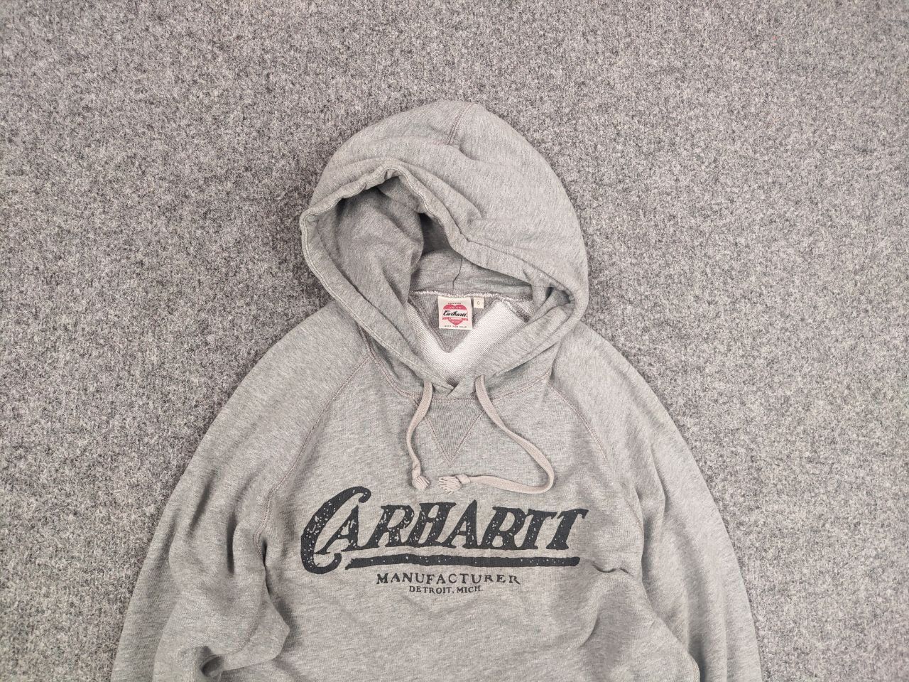 Carhartt Carhartt Union Made Gray Detroit Logo Hoodie Vintage Style Size US S / EU 44-46 / 1 - 4 Thumbnail