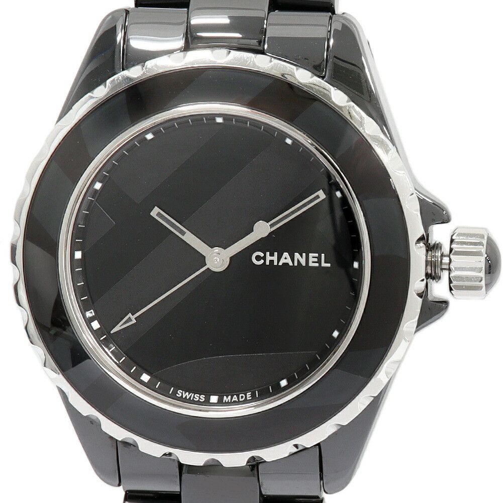 Chanel Chanel Chanel J12 Untitled Black Ceramic Automatic Limited Glass / Ceramic Automatic H5581 DUTY FREE for USA Size ONE SIZE - 1 Thumbnail