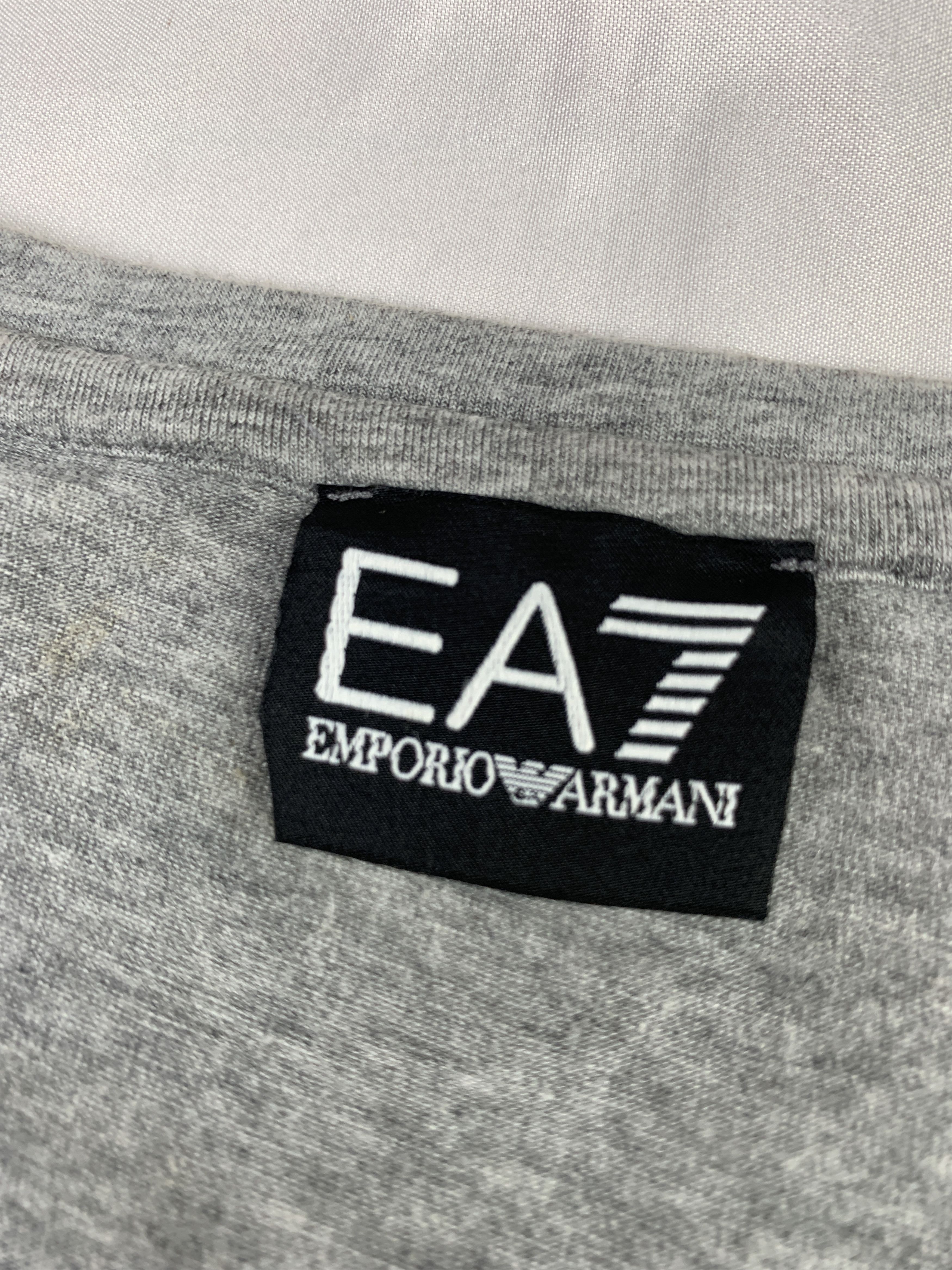 Emporio Armani Emporio Armani Gray V-neck Tee (M) Size M / US 6-8 / IT 42-44 - 5 Thumbnail