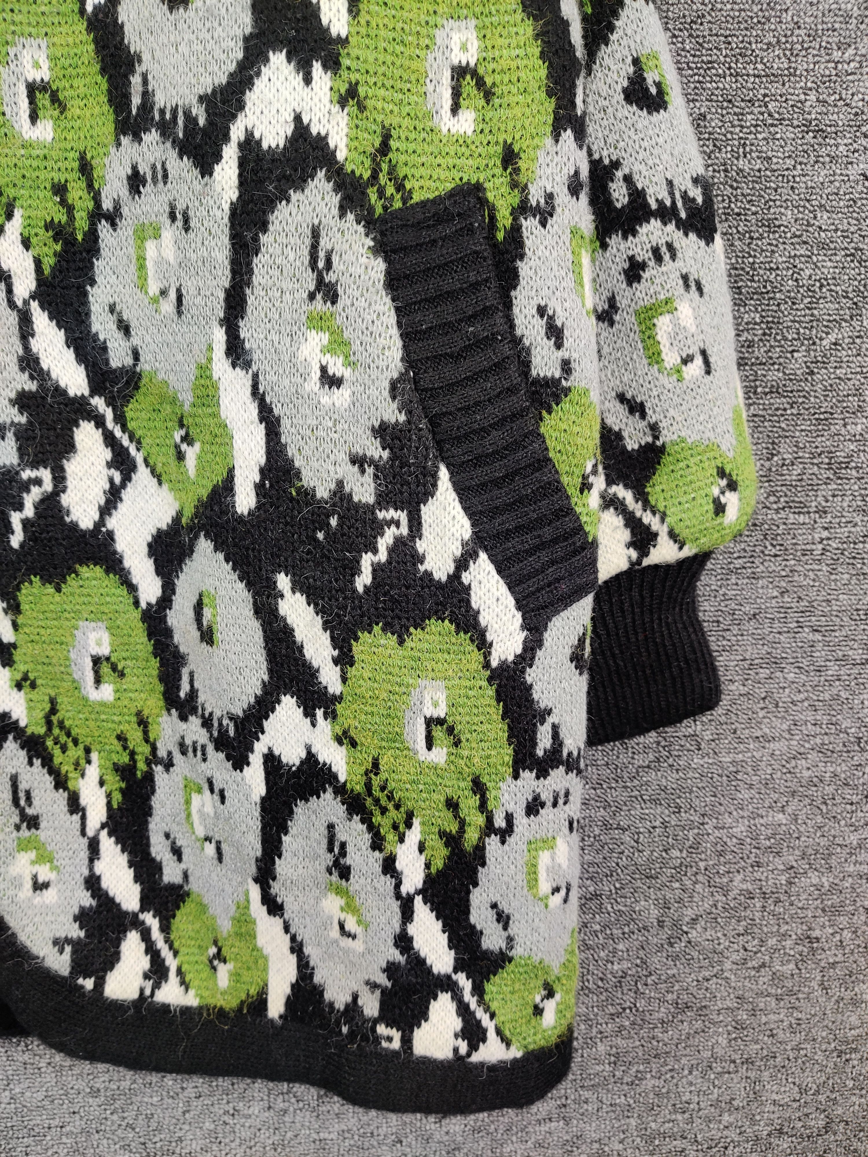 Japanese Brand Vintage Koret Floral Mohair Knit Cardigan Nice Design Size US L / EU 52-54 / 3 - 2 Thumbnail