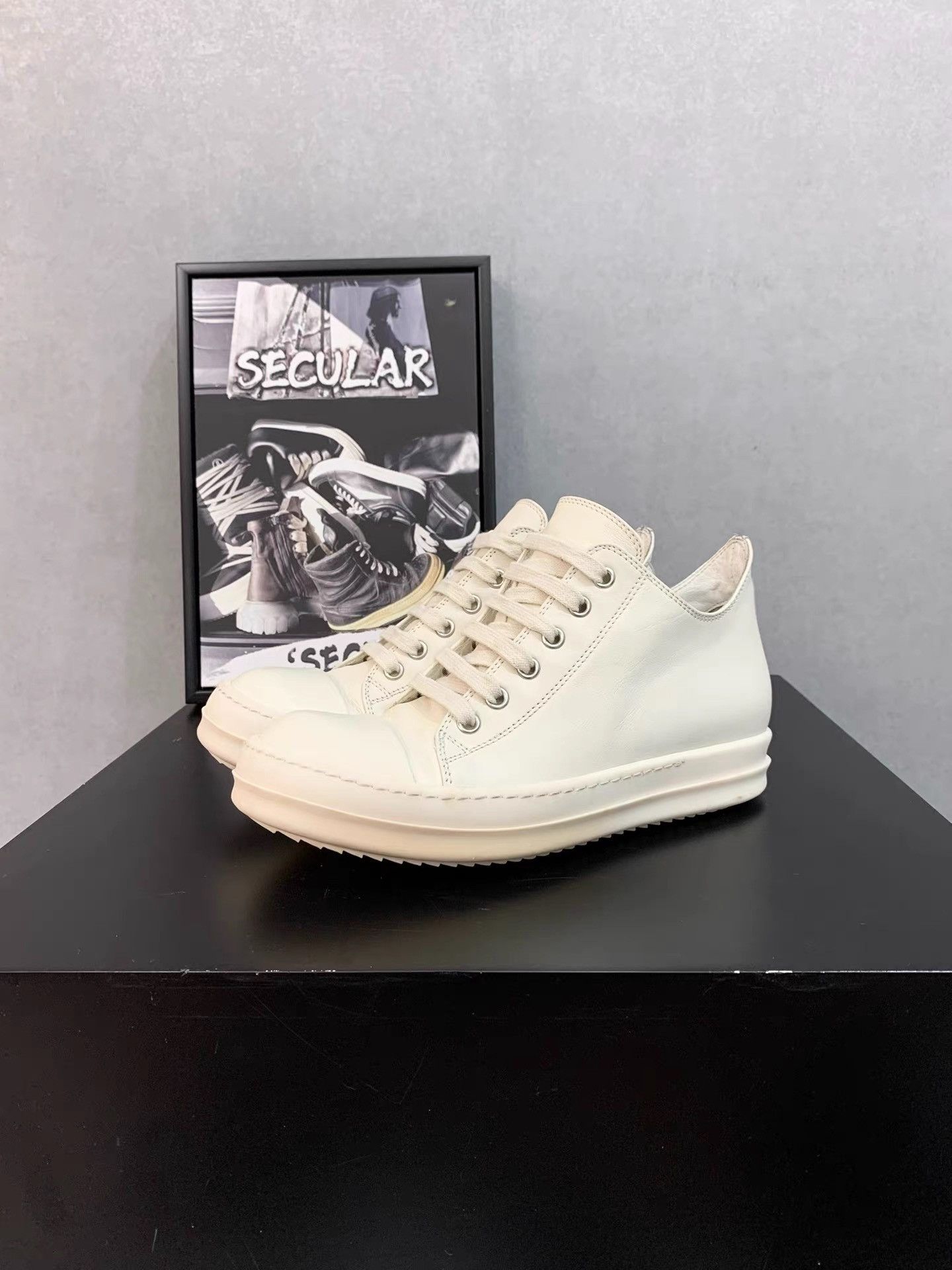 Rick Owens Rick Owens Mainline Leather Converse K34 Size US 5.5 / IT 35.5 - 1 Thumbnail