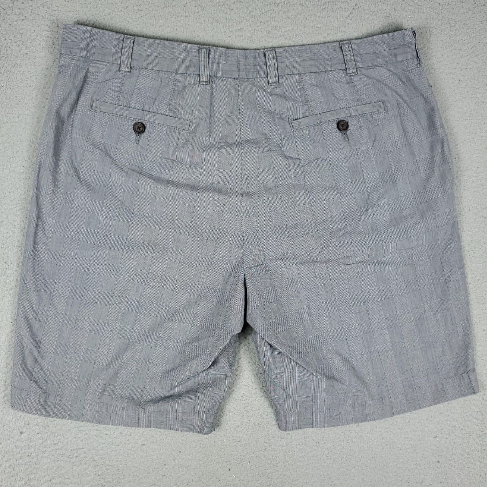 Tommy Hilfiger Tommy Hilfiger Mens Shorts Size 38 Gray Plaid Slim Fit Casual Chino Pants Size US 38 / EU 54 - 3 Thumbnail