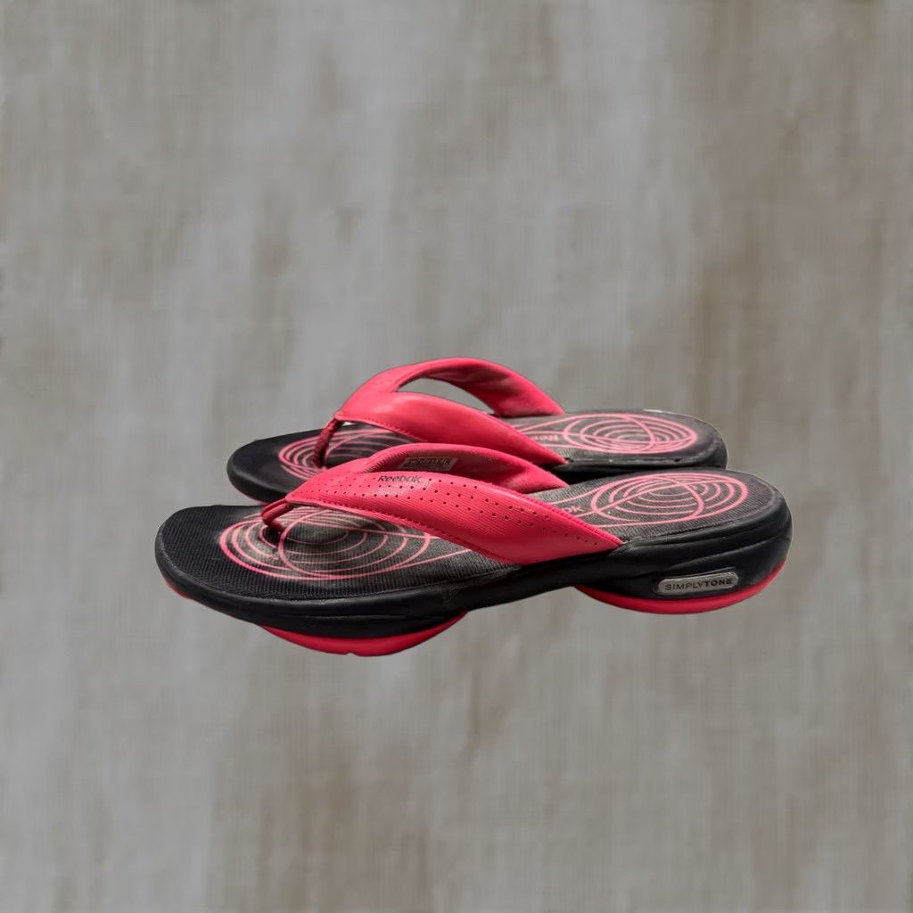 Reebok Reebok SimplyTone Flip Flops Womens Pink Black Toning Sandals V56566 Size 9 Size US 9 / IT 39 - 1 Thumbnail
