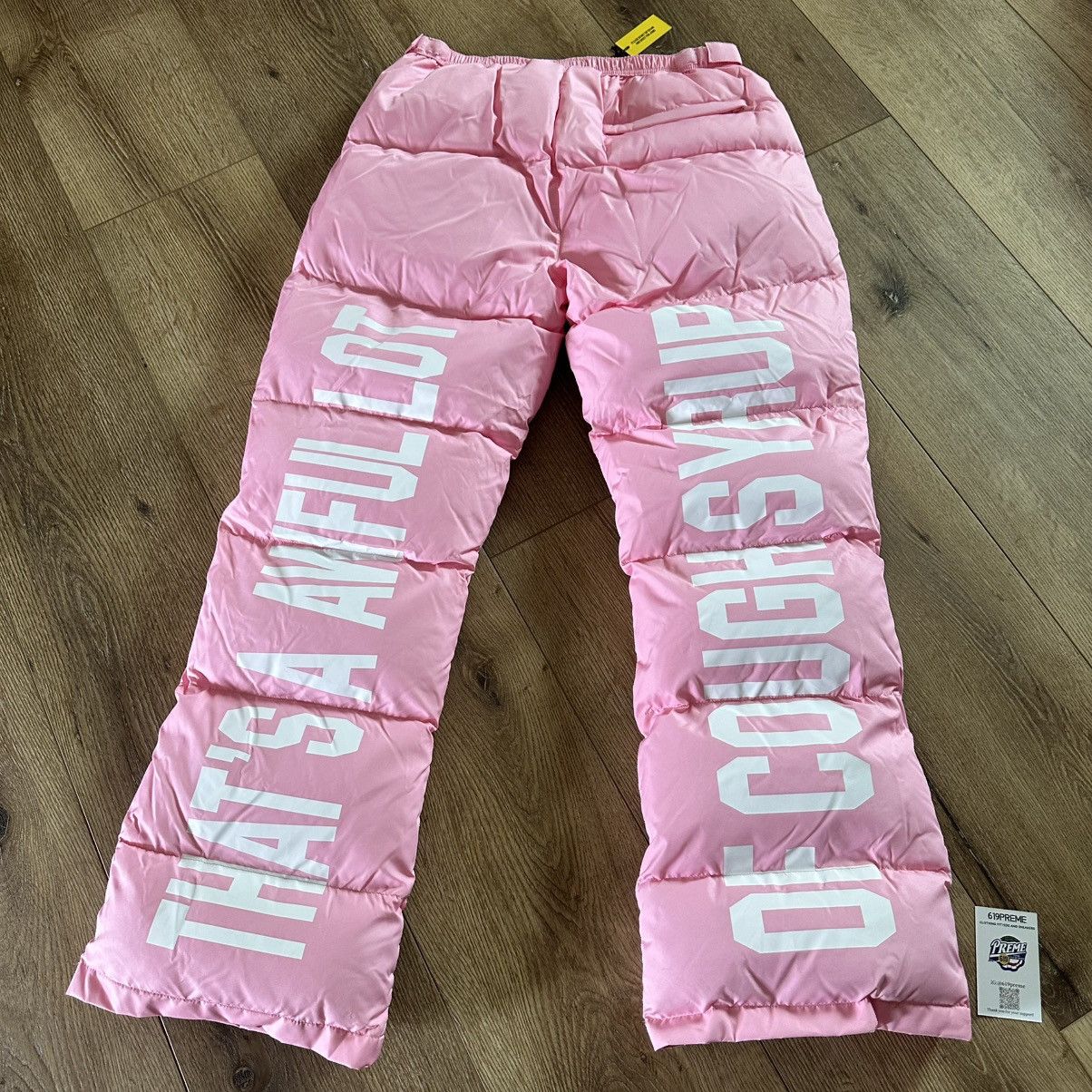 Awful Lot of Cough Syrup Thats awful lot of cough syrup puffer pants unisex M 32-34 Size US 34 / EU 50 - 5 Thumbnail