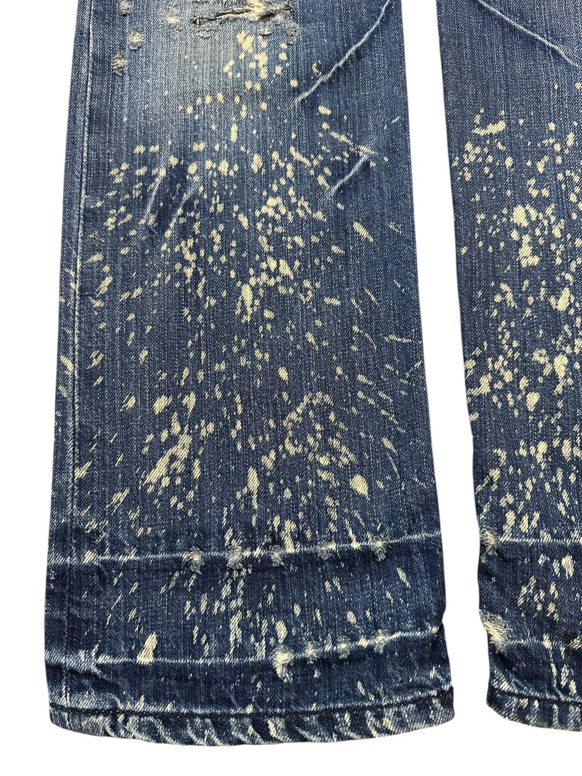 Japanese Brand Vintage Japanese Brand Faded Wash Paint Splatter Style Jeans Size US 28 / EU 44 - 7 Thumbnail