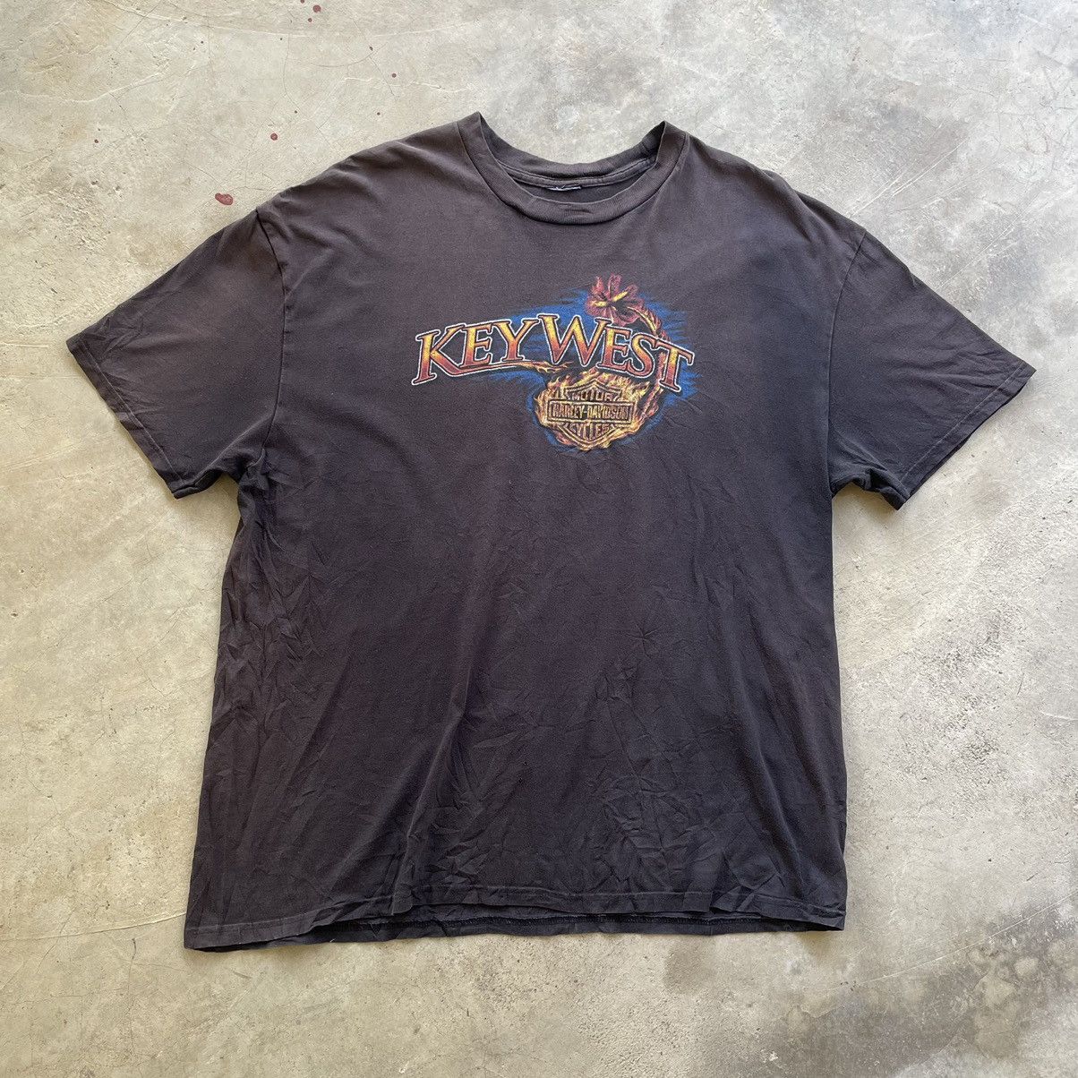 Harley Davidson Vintage 2010 Harley Davidson Key West Peterson Florida Tee Size US XL / EU 56 / 4 - 3 Thumbnail