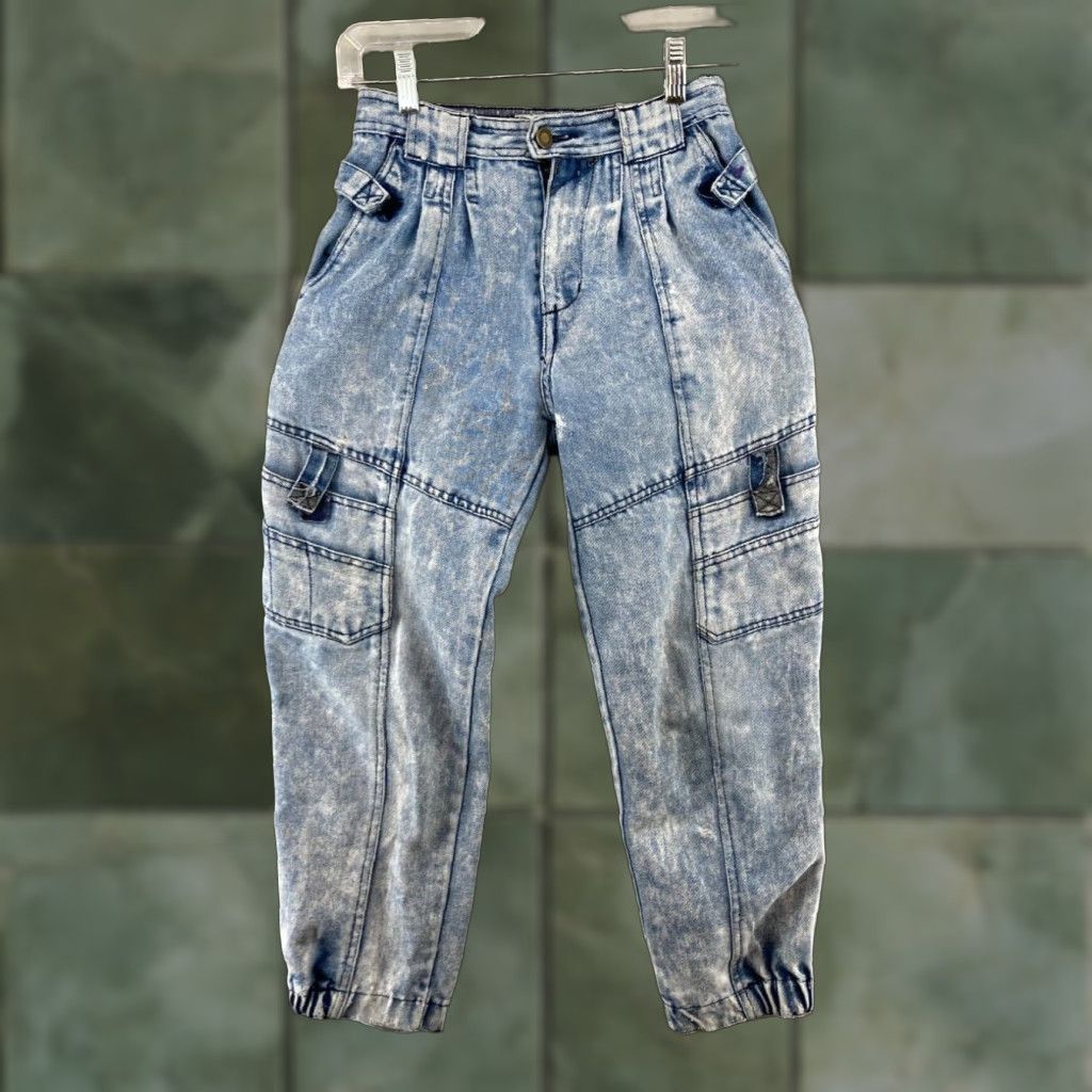 Vintage VINTAGE Academy World Revival Womens Jeans Cargo Tapered 10 Blue 80s 90s Womens Size 32" / US 10 / IT 46 - 1 Thumbnail