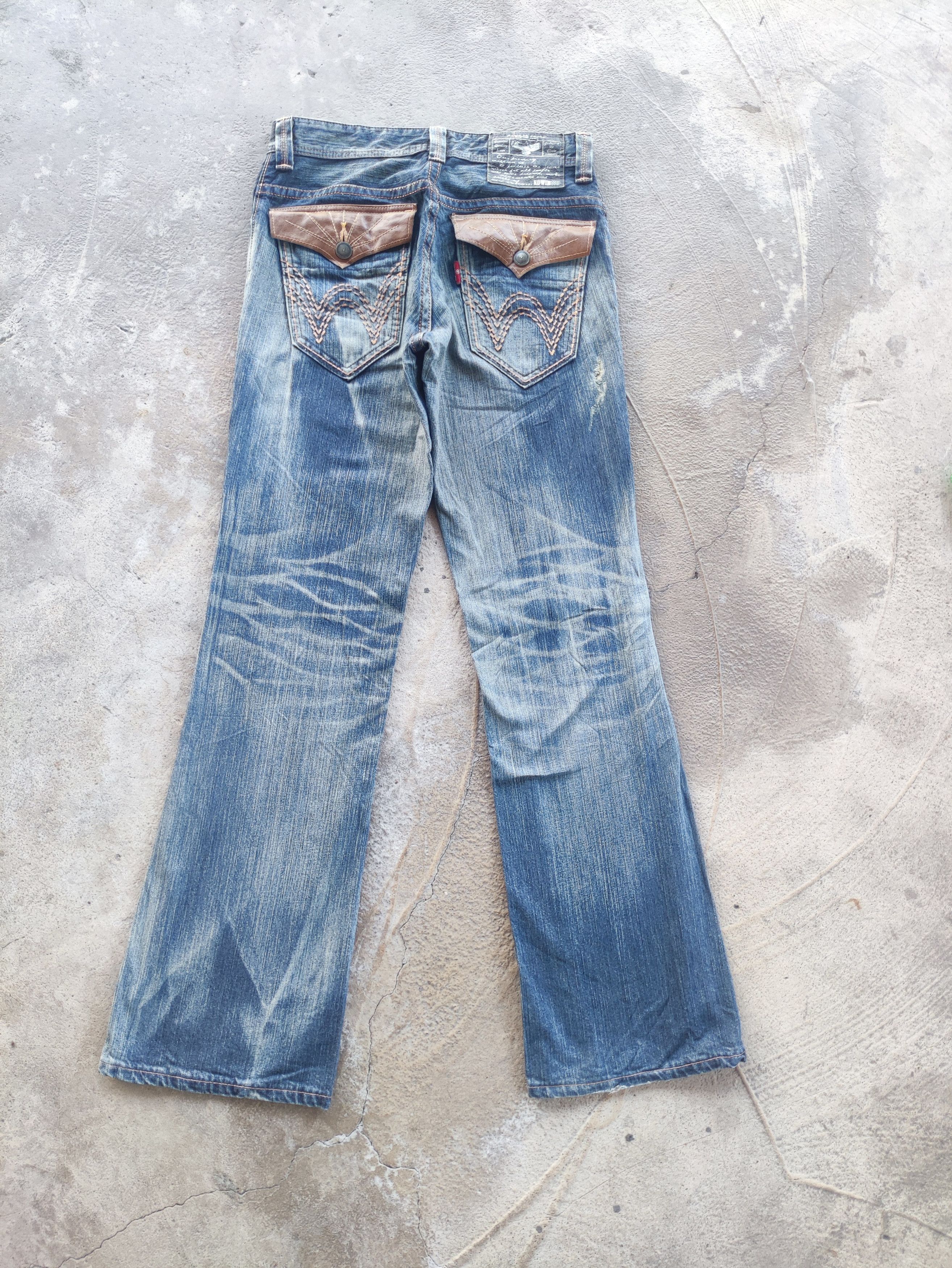 Edwin Vintage Edwin Flare Denim Distress Faded Denim Size US 32 / EU 48 - 9 Thumbnail