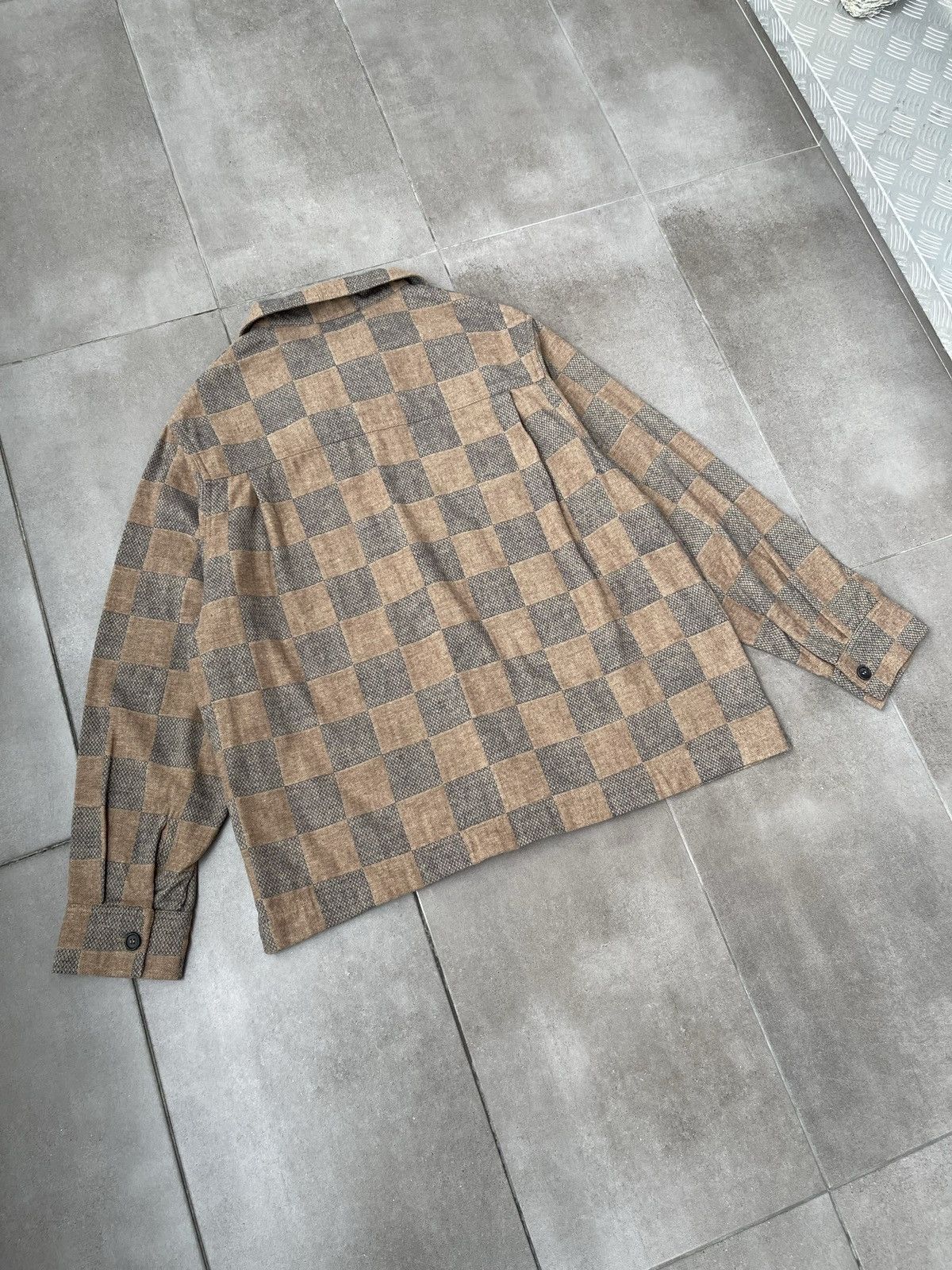 Henrik Vibskov !DS! AW23 Henrik Vibskov Checkered Field Flannel Shirt Size US M / EU 48-50 / 2 - 18 Thumbnail