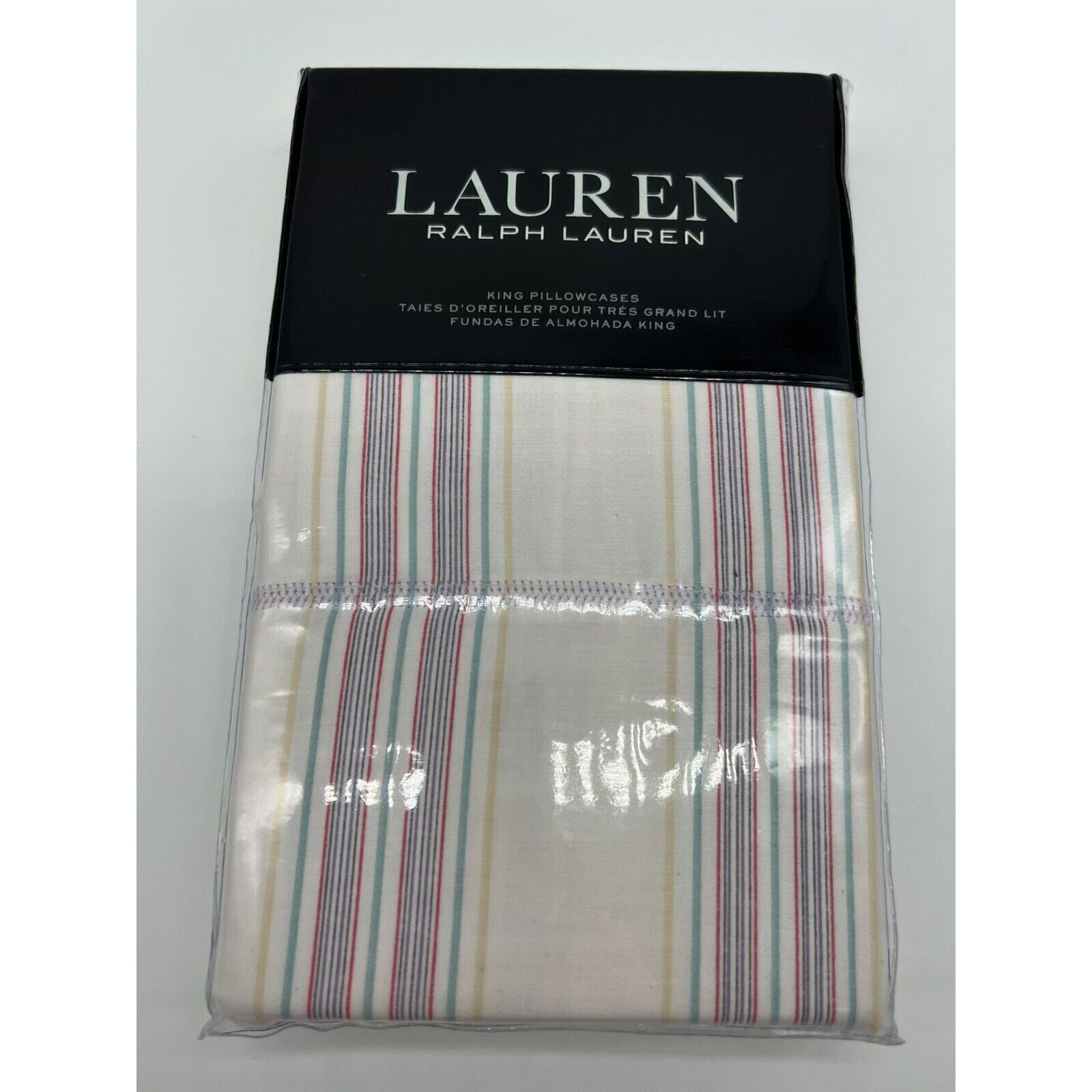 Lauren Ralph Lauren Ralph Lauren Claudia Stripe Set of 2 Pillowcase 100% Cotton Size ONE SIZE - 3 Thumbnail