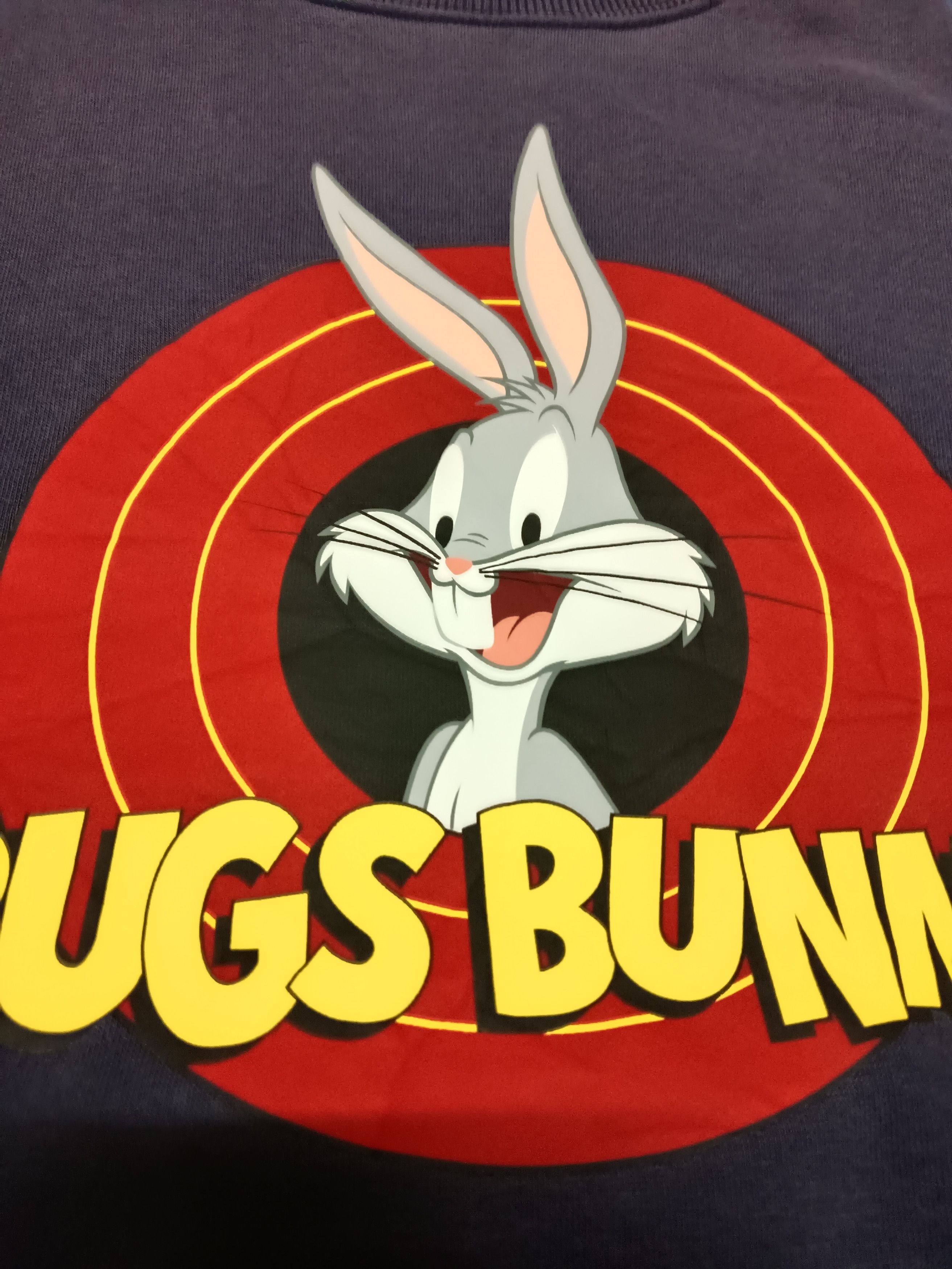Warner Bros Sunfaded Vtg Bug Bunny Warner bros Cartoon Sweatshirt Size US L / EU 52-54 / 3 - 5 Thumbnail