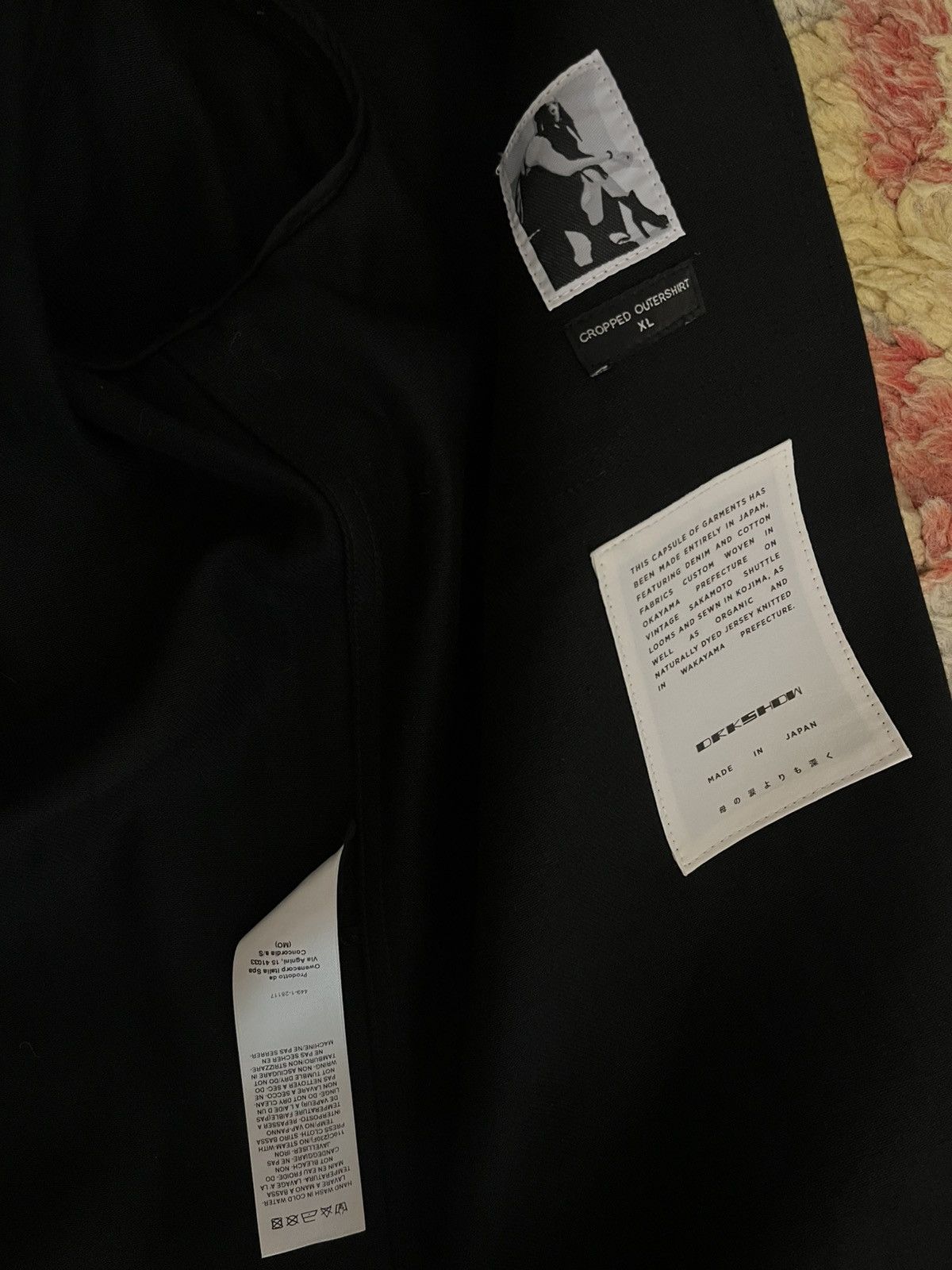 Rick Owens Drkshdw Rick owens made in japan cropped Outershirt selvedge Size US XL / EU 56 / 4 - 7 Thumbnail