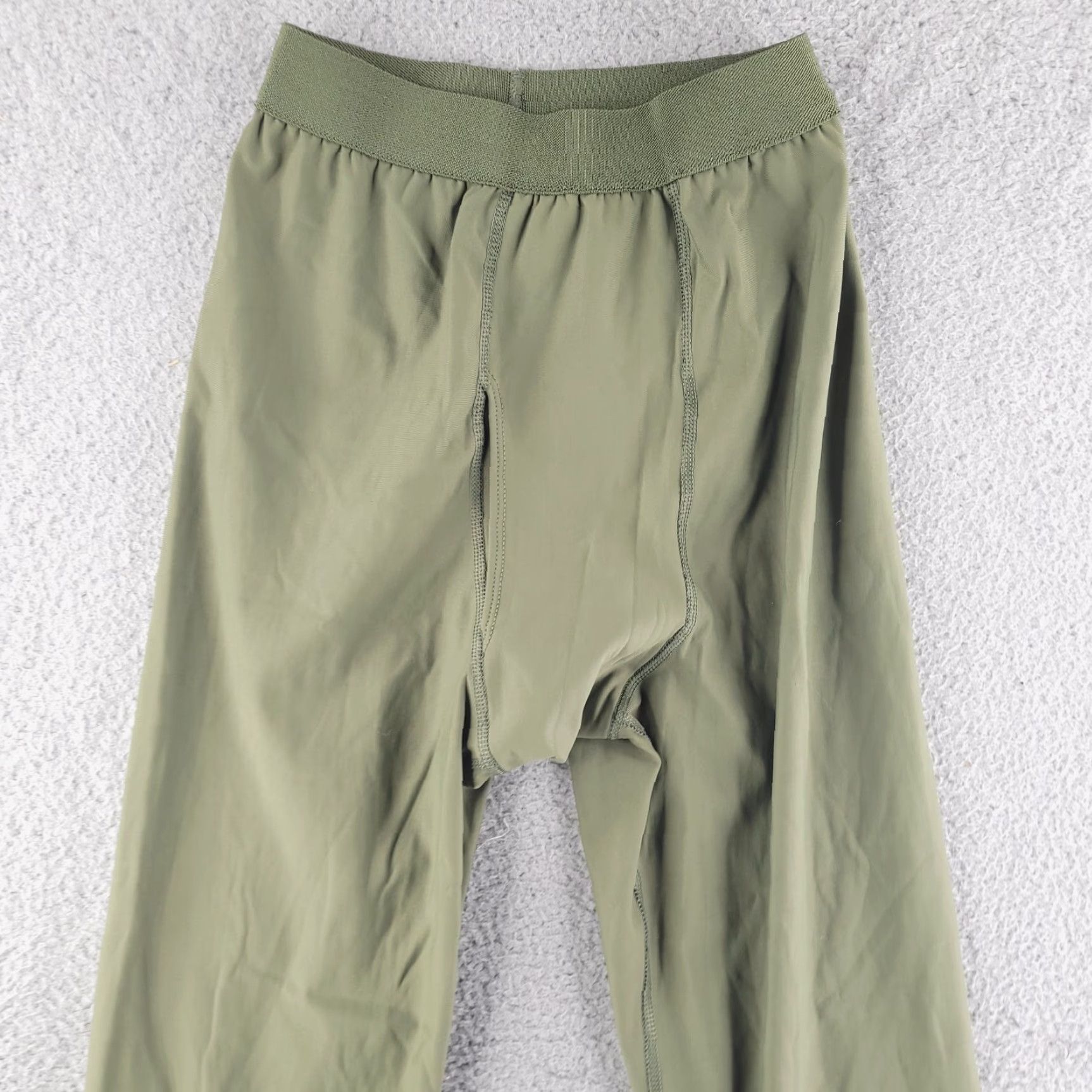 Vintage Duke Compression Pants Mens Small Green Nylon Stretch Dri Moisture Control Activewear Size US 29 - 2 Thumbnail