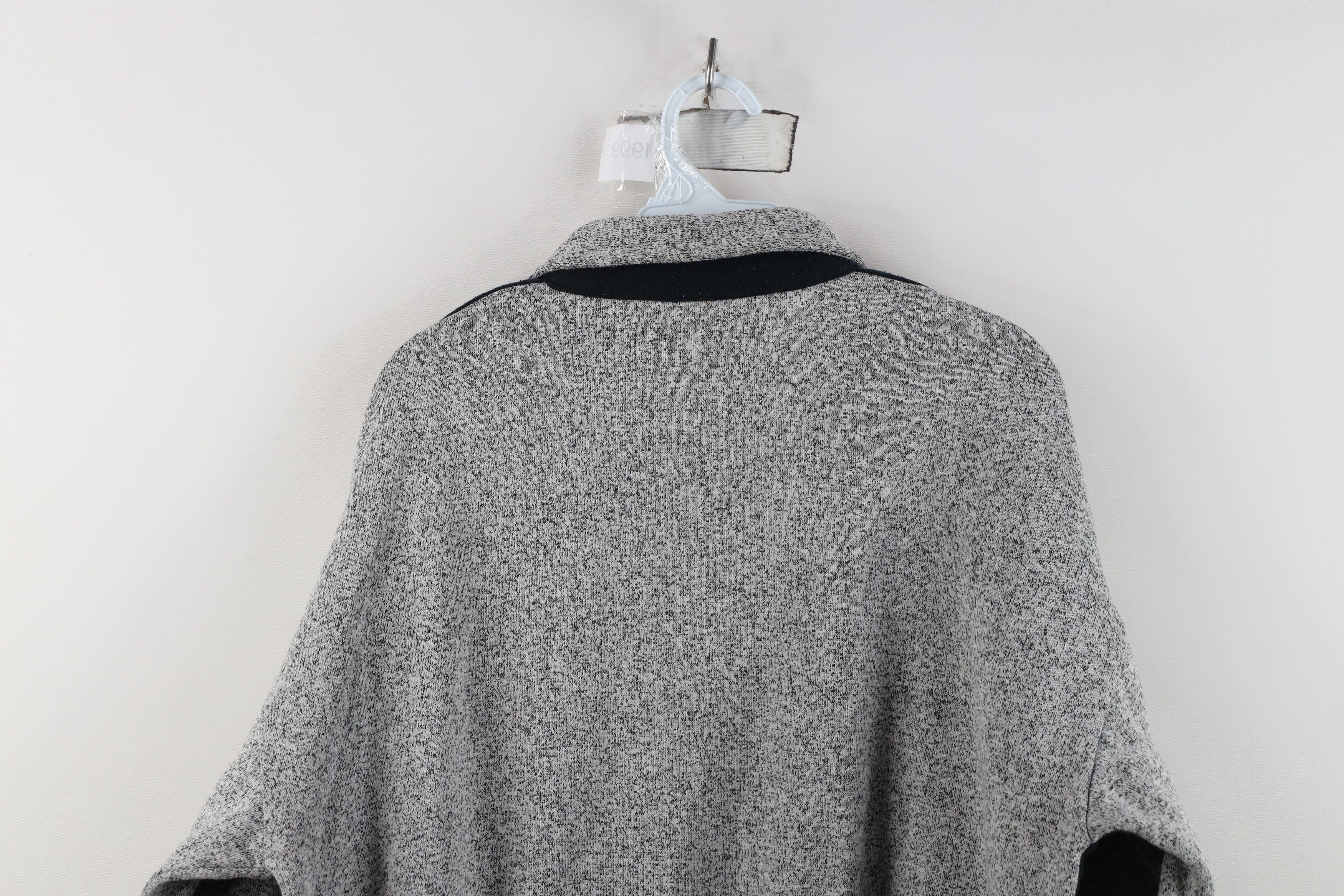 Vintage Vintage 90s Streetwear Striped Collared Sweatshirt Gray Size US L / EU 52-54 / 3 - 12 Thumbnail
