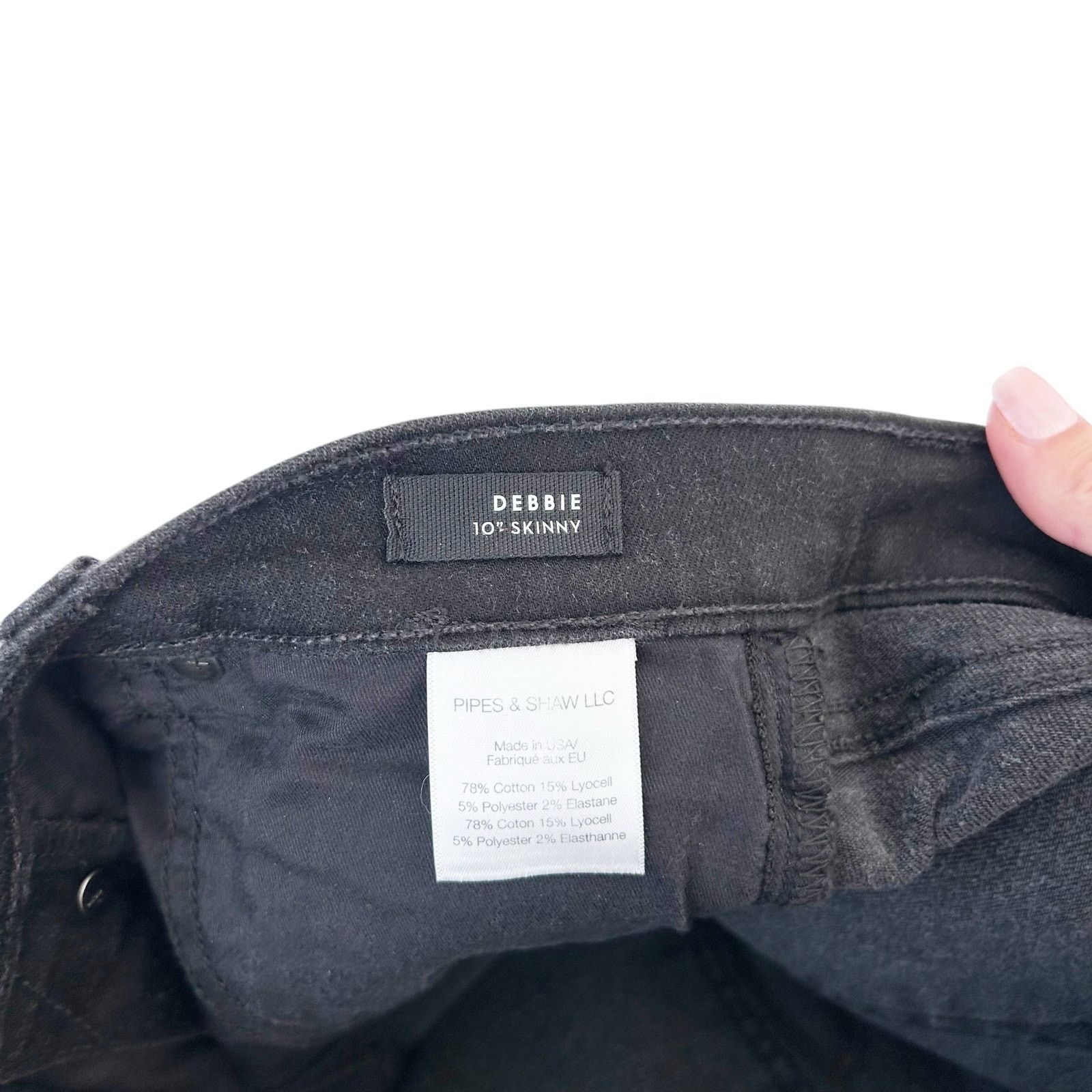 Veronica Beard Veronica Beard Raven Debbie 10" Skinny Button Fly Jeans 27 Size 27" / US 4 / IT 40 - 4 Thumbnail