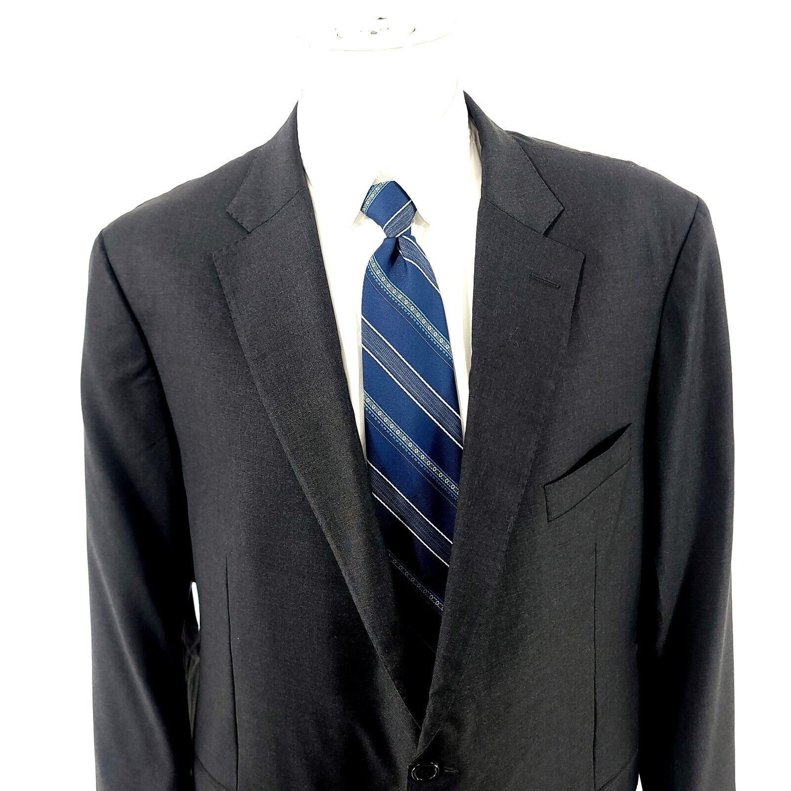 Hickey Freeman Hickey Freeman New York Traveler Beacon Worsted Wool 2 Butto Size 46R - 1 Thumbnail