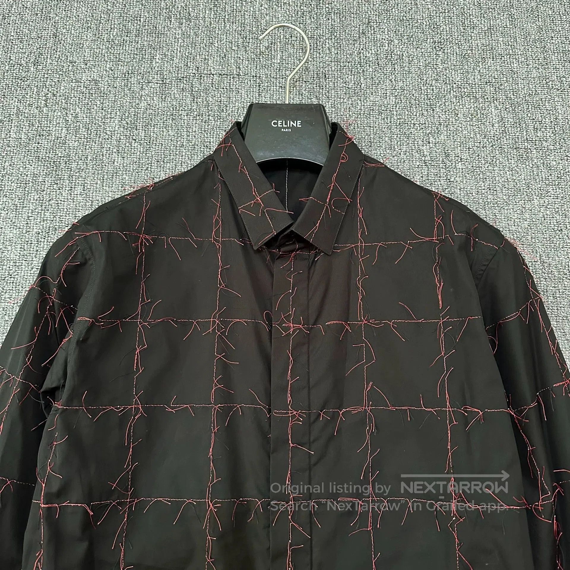 Dior Dior Homme Red Stitch Runway Shirt. Size US M / EU 48-50 / 2 - 2 Thumbnail