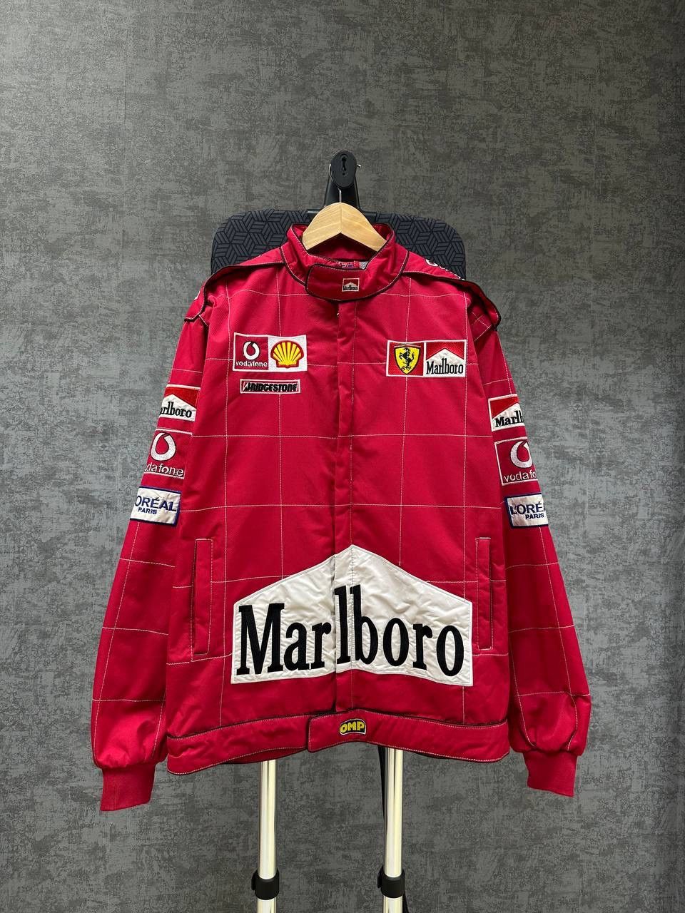 Ferrari × Vintage Vintage Ferarri Marlboro Racing Red Formula Uno Jacket Size US L / EU 52-54 / 3 - 2 Thumbnail