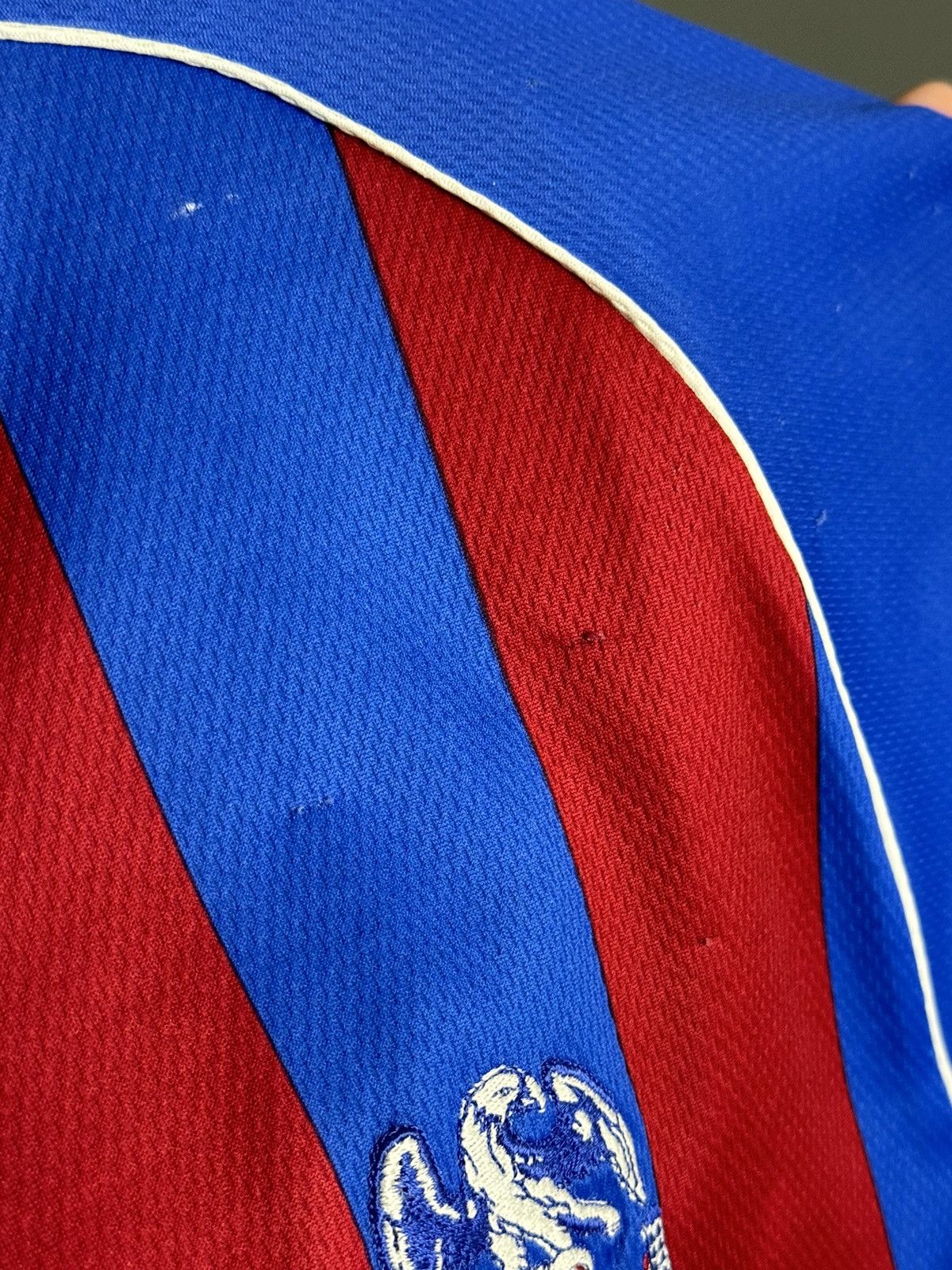 Le Coq Sportif Crystal Palace 02/03 Home Football Jersey Size US XXL / EU 58 / 5 - 10 Thumbnail