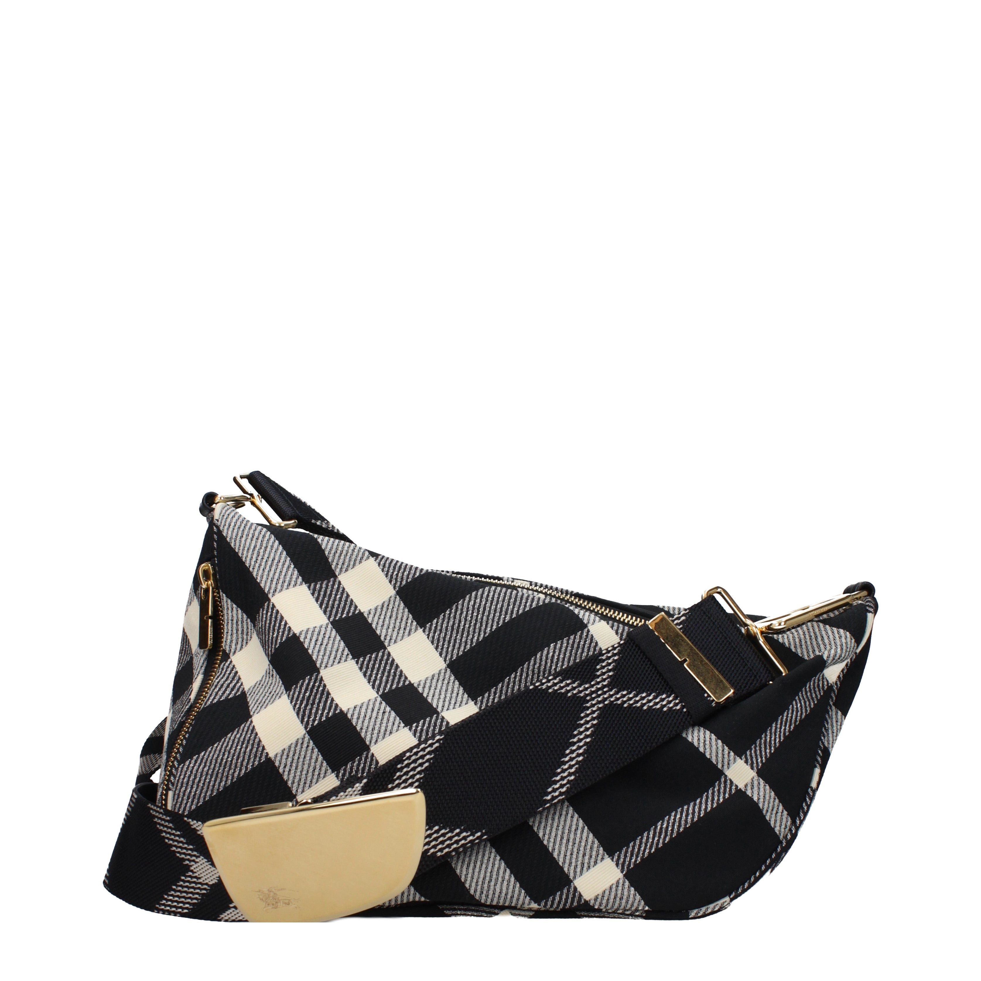 Burberry Crossbody Bag In Fabric in Black, Women's