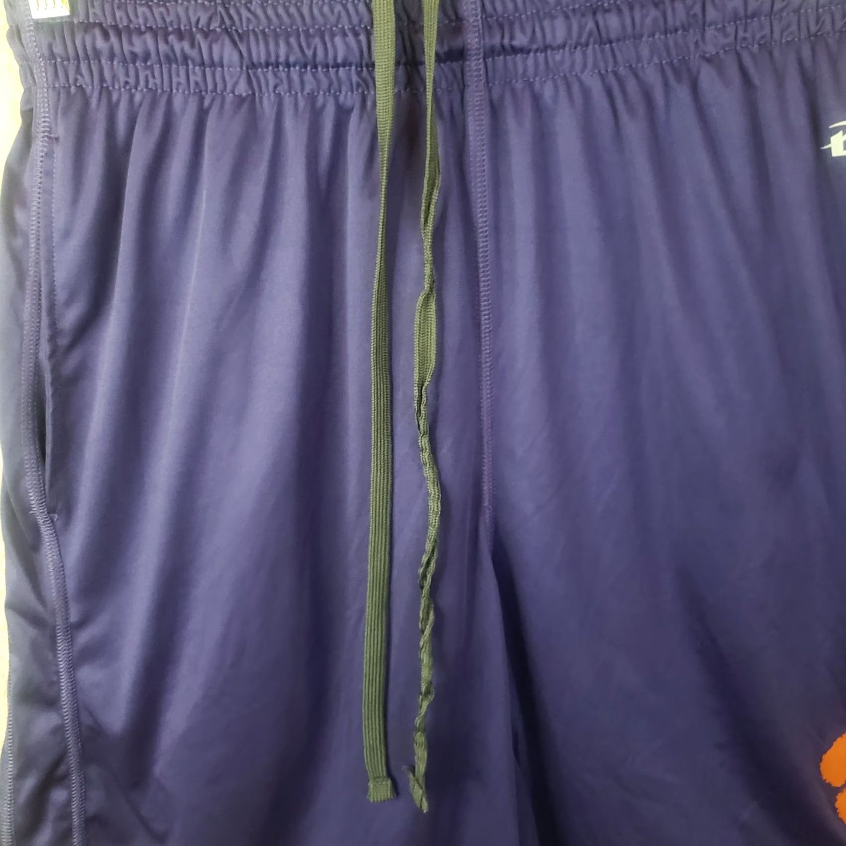Vintage Clemson Tigers Basketball Shorts B Ultimate Softloc Men’s M Medium Purple Orange Short Solid Drawstring Athletic Sports Mens Size US 31 - 6 Thumbnail