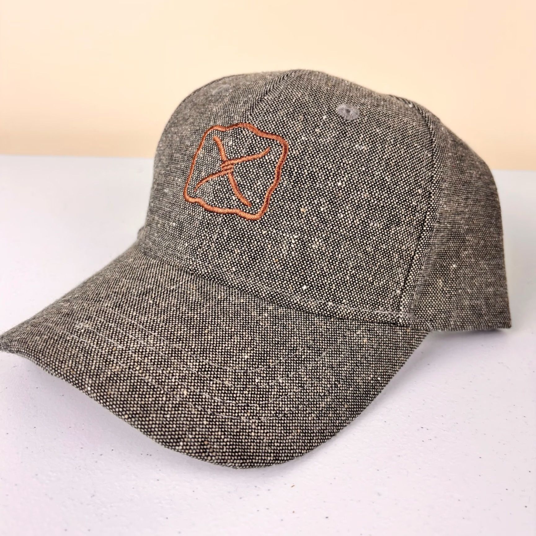 Twisted X Twisted X Baseball Cap Hat Copper Logo Strapback Western Canvas Cotton One Size Brown/Tan Men Adjustable Hook and Loop Fabric Size ONE SIZE - 2 Thumbnail