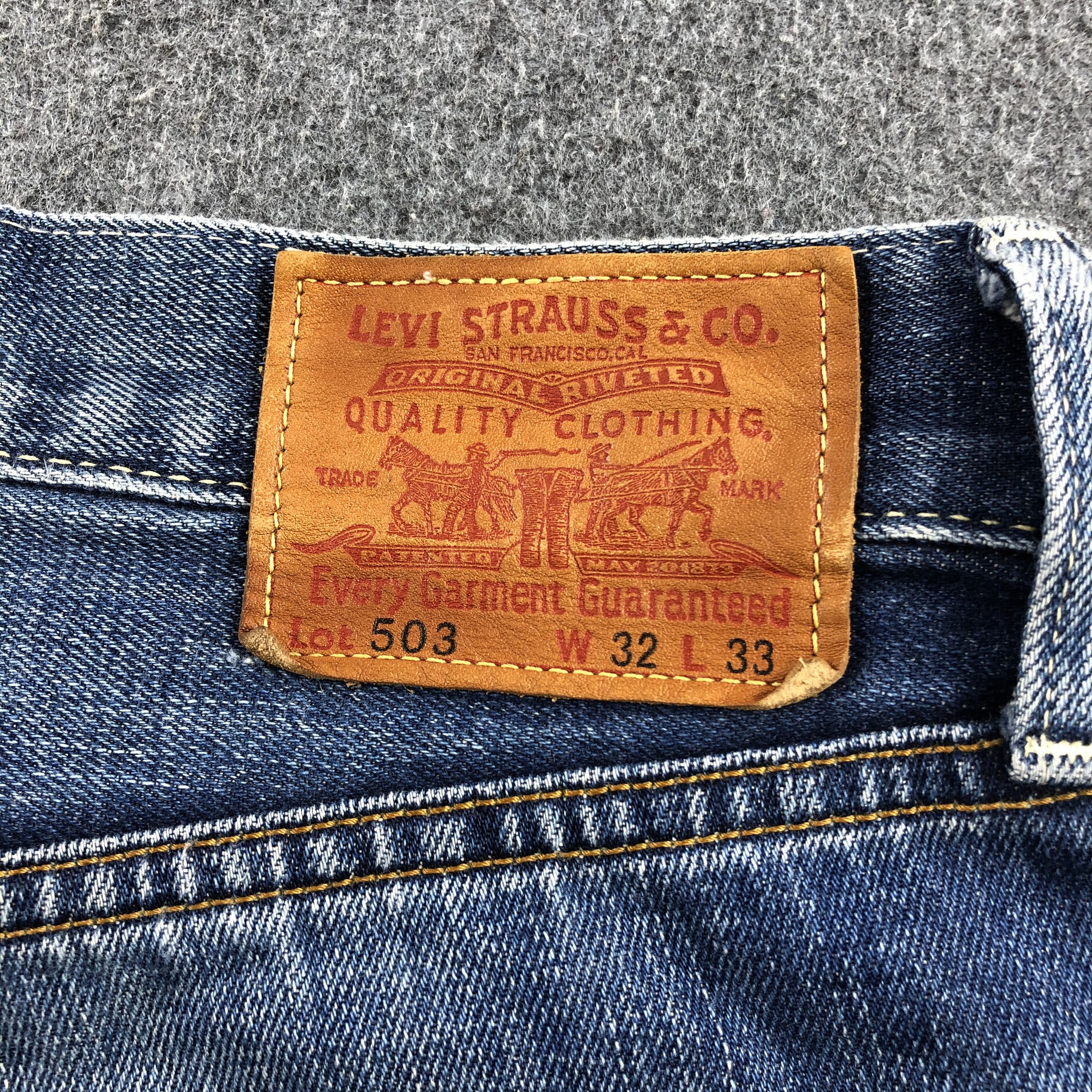 Levi's 90s Vintage Blue Wash Levis 503 Jeans-J1764 Size US 33 - 5 Thumbnail