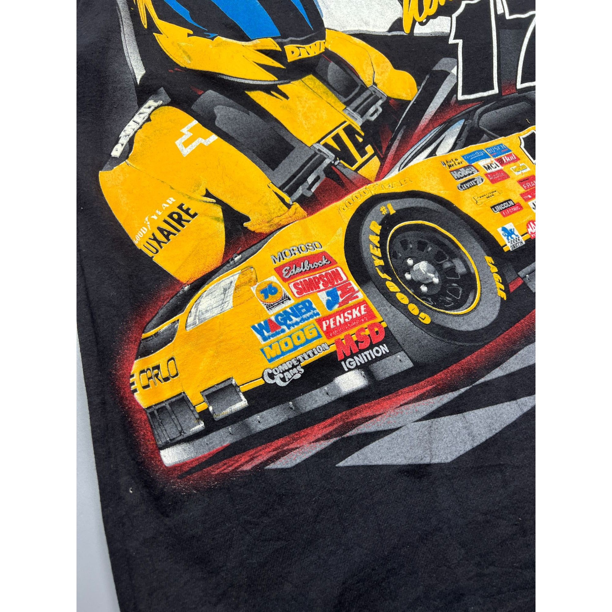 NASCAR 1999 Nascar Matt Kenseth Vintage T shirt (Y0876) Size US L / EU 52-54 / 3 - 4 Thumbnail