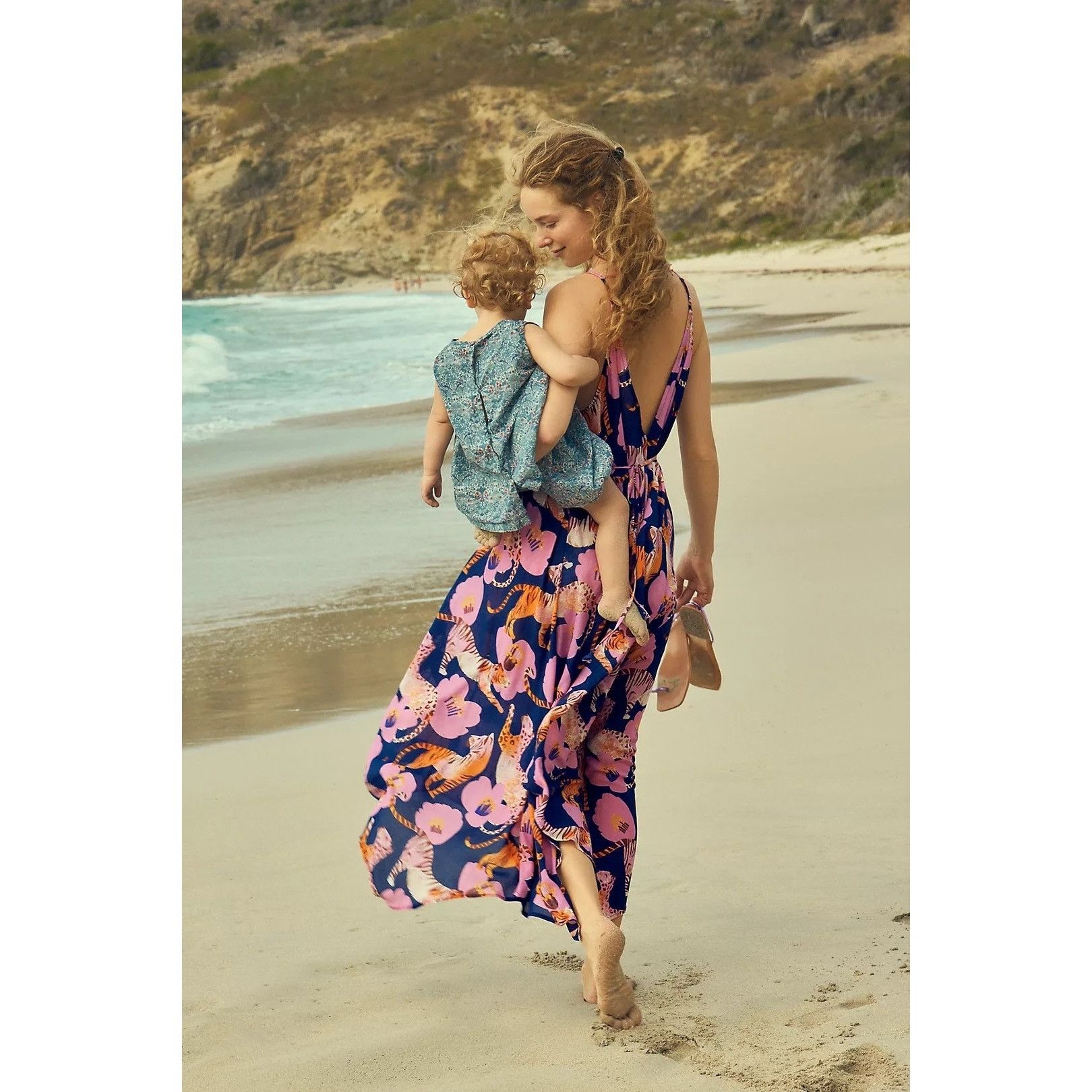 Anthropologie Anthropologie Claire Colin Wildlife Print Midi Dress Size XS / US 0-2 / IT 36-38 - 9 Thumbnail
