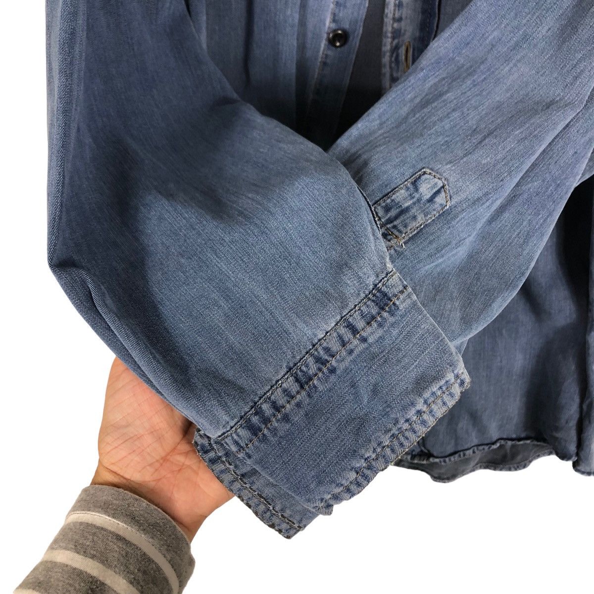 Japanese Brand 🔥90’s Vintage Chambrey Denim Jacket Edwin USA Size US XL / EU 56 / 4 - 12 Thumbnail