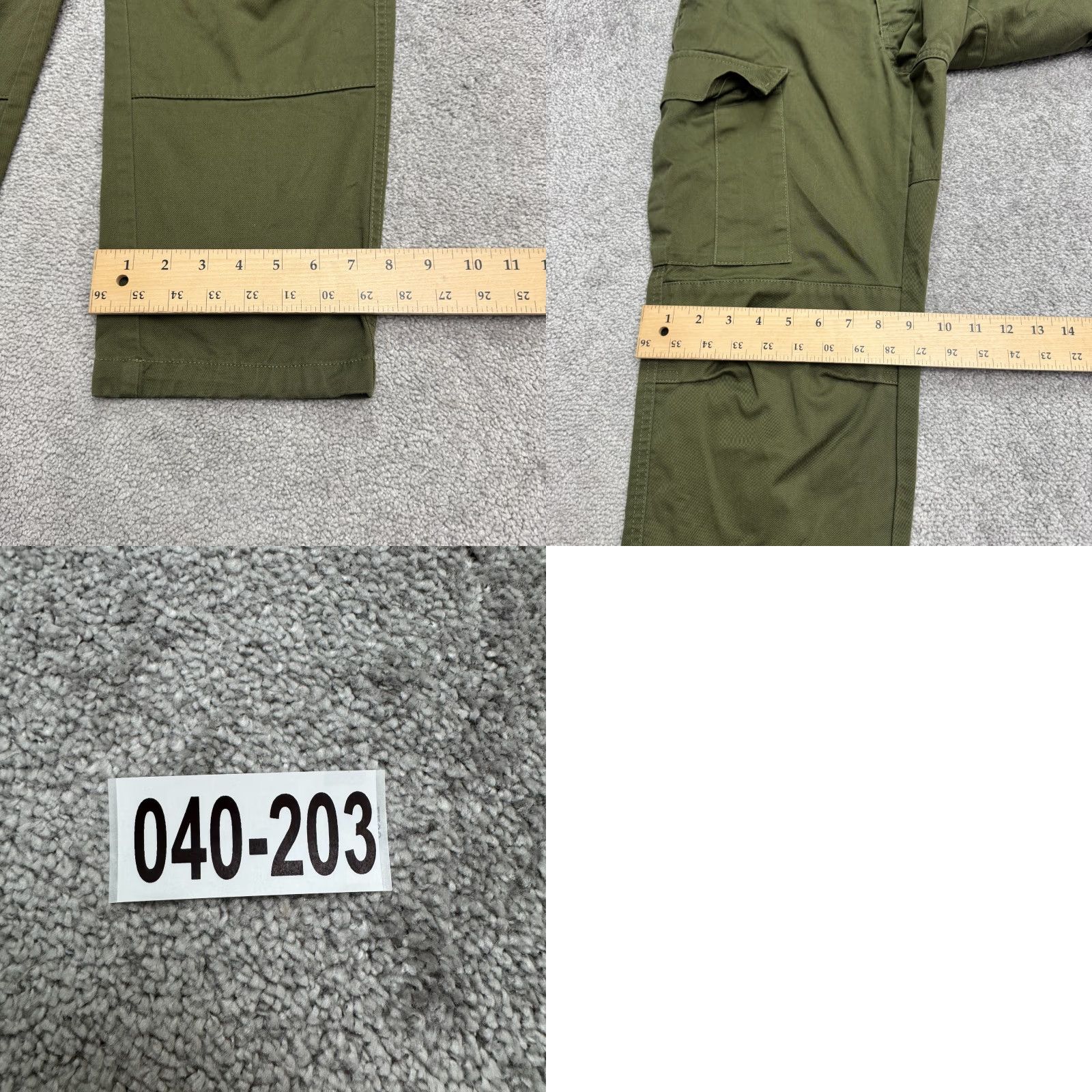 Empyre Vintage Gmpyre Relax Cargo Pants Mens 28 Olive Green Straight Casual 32x26 Size US 28 / EU 44 - 9 Thumbnail