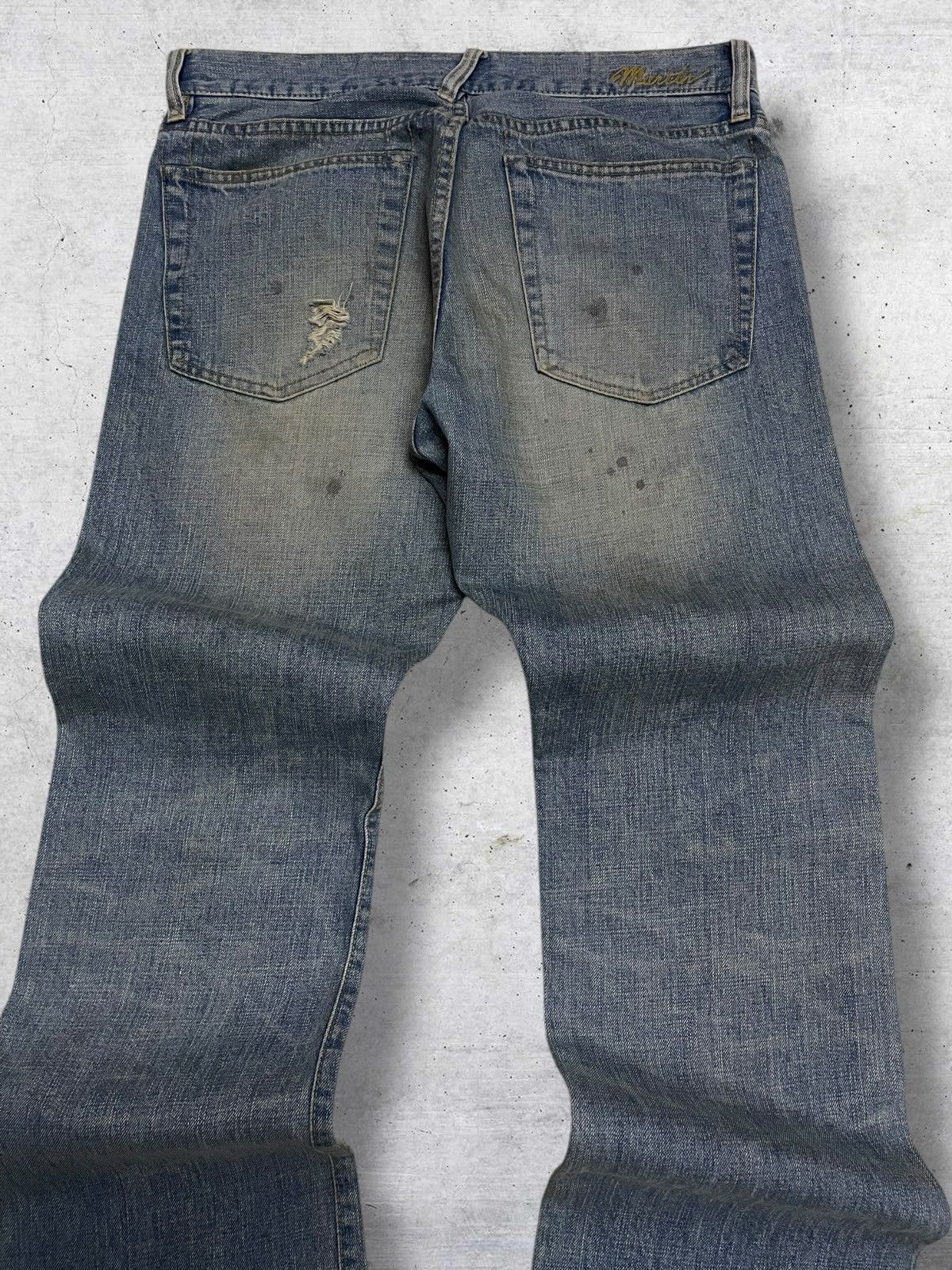 If Six Was Nine VINTAGE NANO UNIVERSE JAPAN DESIGNER MUDWASH RIPPED DENIM Size US 32 / EU 48 - 11 Thumbnail