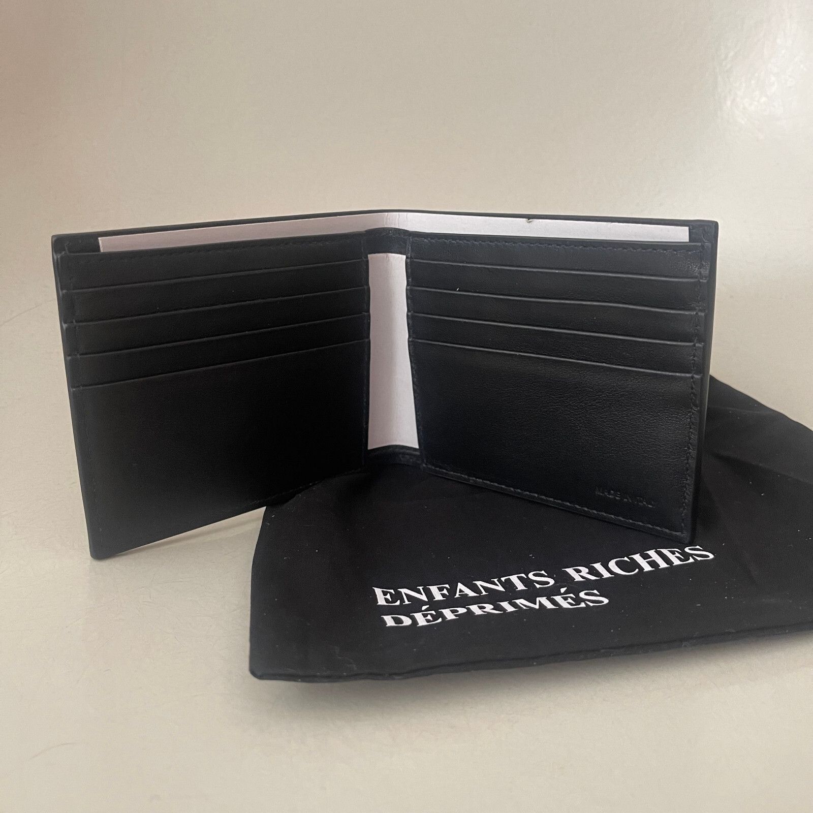 Enfants Riches Deprimes Logo Leather Billfold Wallet NEW Size ONE SIZE - 9 Thumbnail