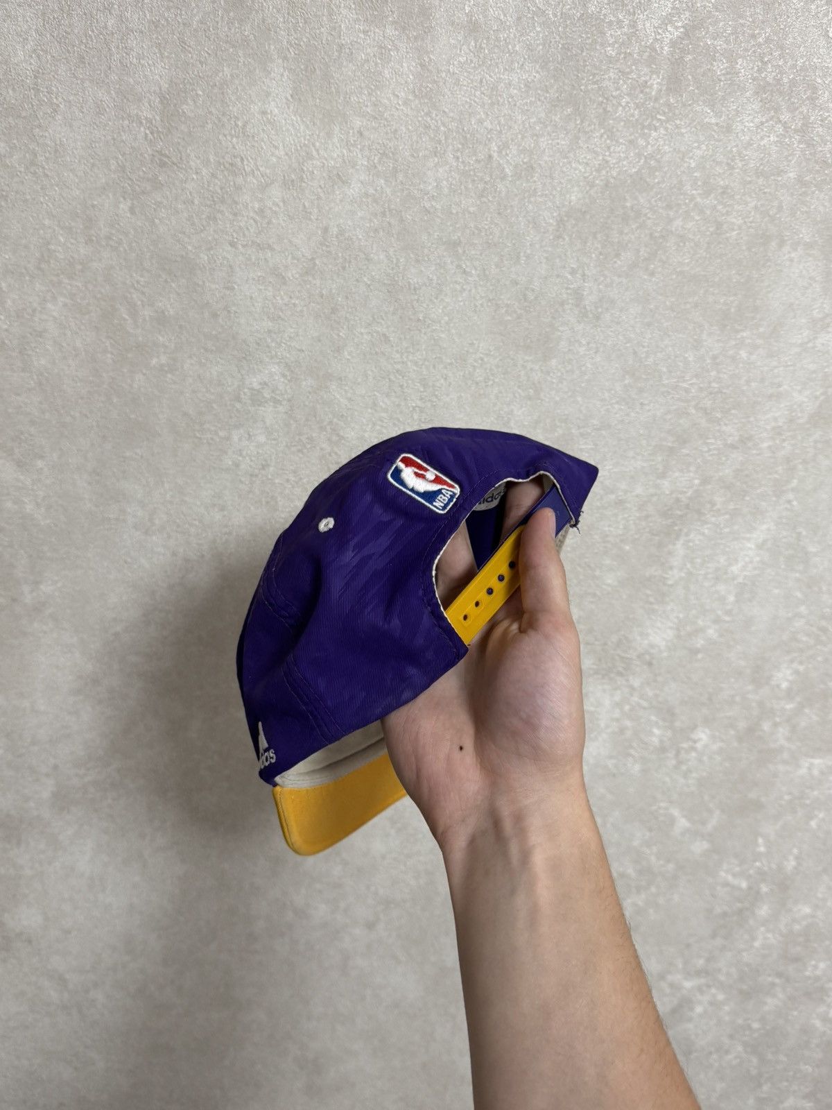 Adidas 🏀Vintage Adidas NBA Los Angeles Lakers cap hat basketball Size ONE SIZE - 5 Thumbnail