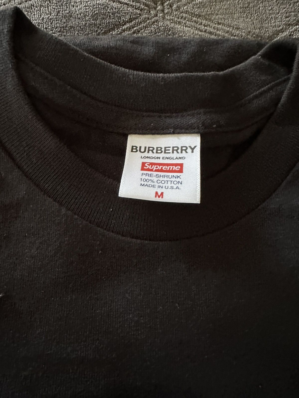 Burberry × Supreme Supreme Burberry Box Logo Tee Size US M / EU 48-50 / 2 - 4 Thumbnail